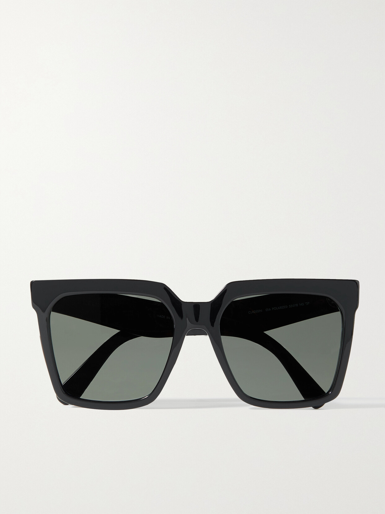 Shop Celine Oversized Square-frame Acetate Sunglasses In Black