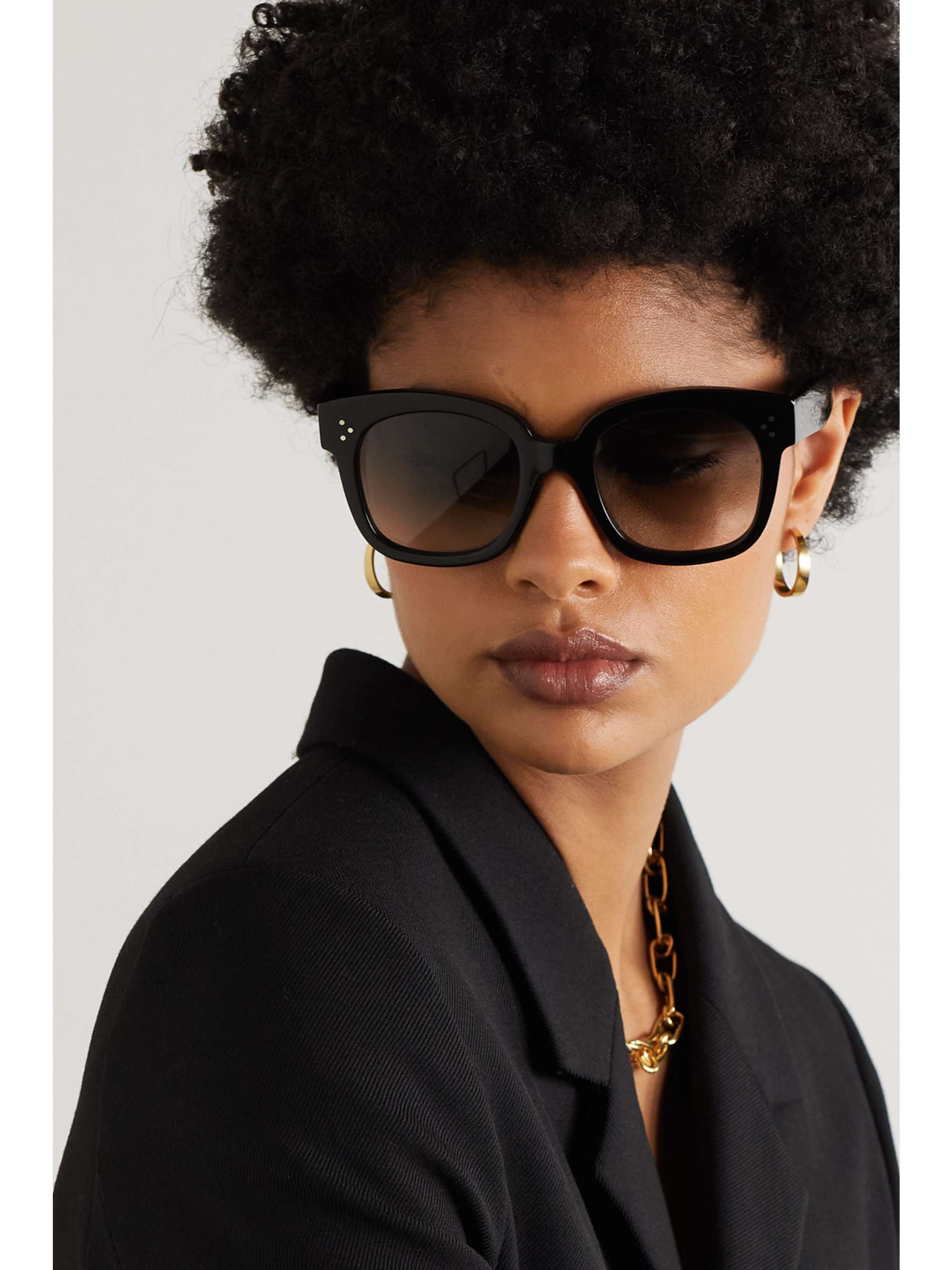 CELINE EYEWEAR Square-frame acetate sunglasses