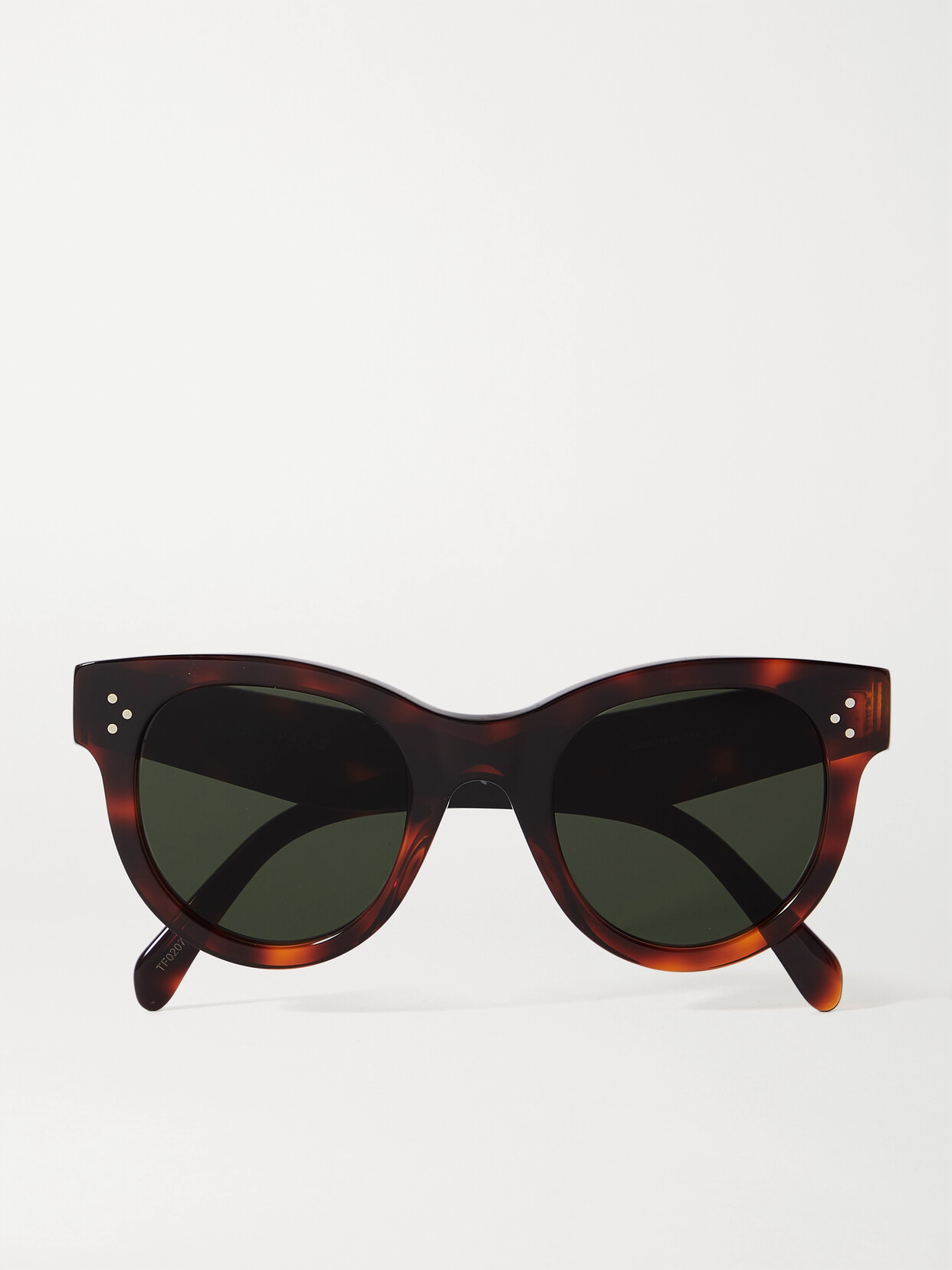 Celine Round-frame Tortoiseshell Acetate Sunglasses