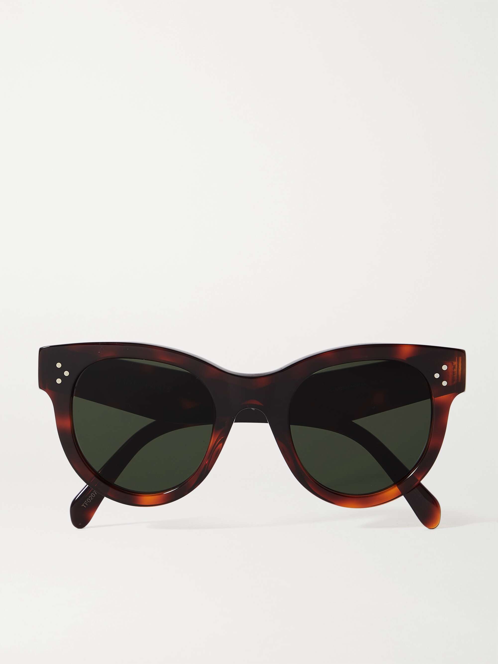 Celine Eyewear - round-frame Acetate Sunglasses - Brown - One Size - Net A Porter