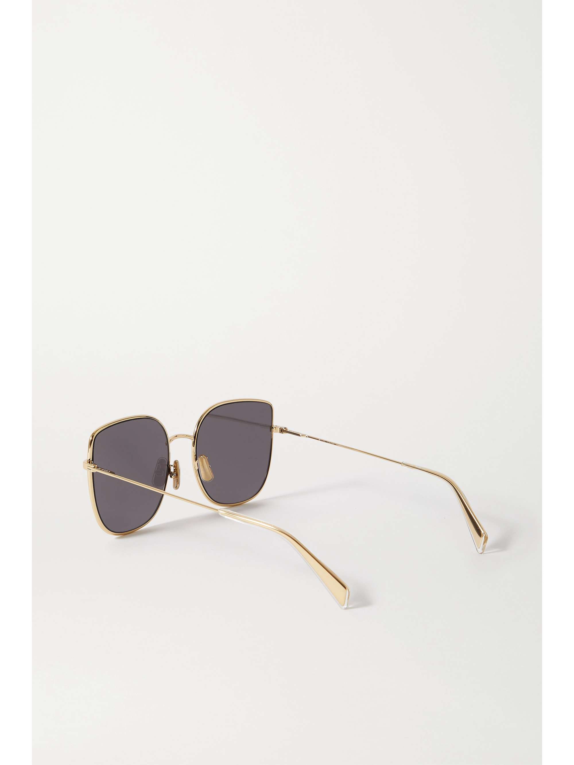CELINE EYEWEAR Oversized square-frame gold-tone sunglasses