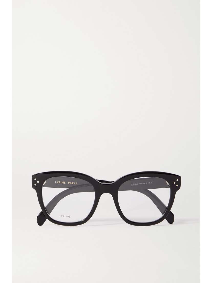 CELINE Eyewear Oversized Square-frame Acetate Optical Glasses