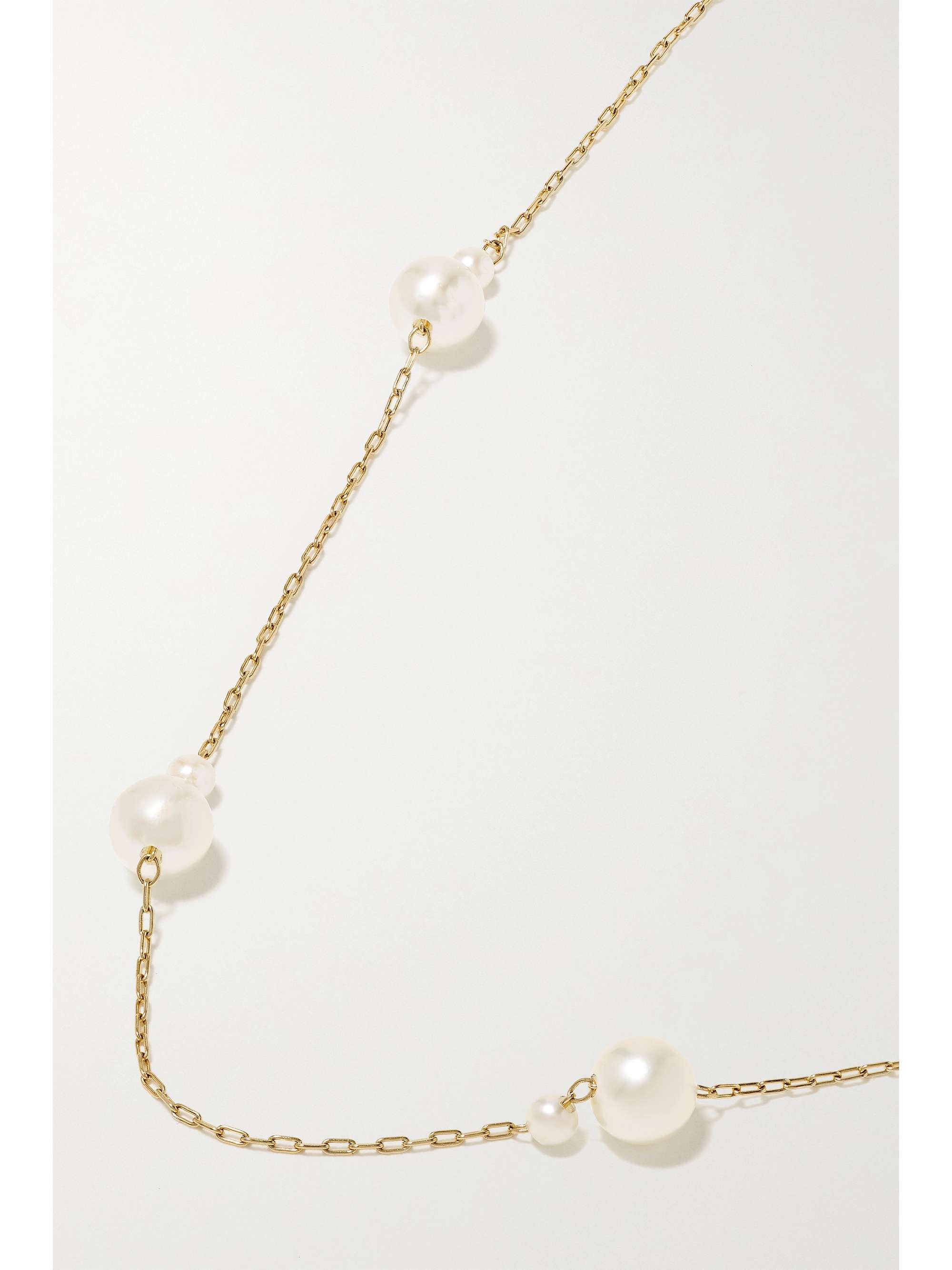 MIZUKI 14-karat gold pearl necklace