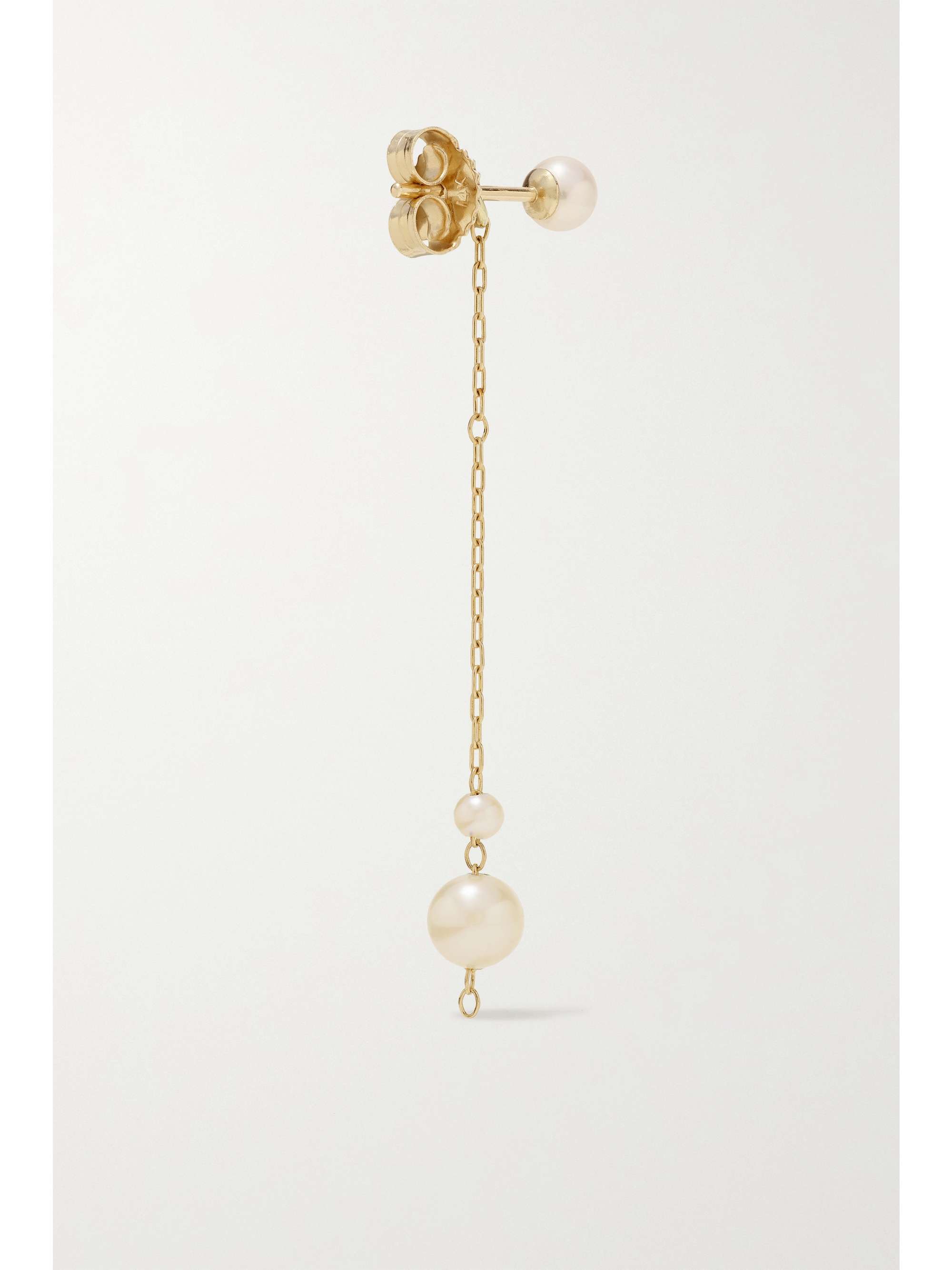 MIZUKI Ohrringe aus 14 Karat Gold mit Perlen