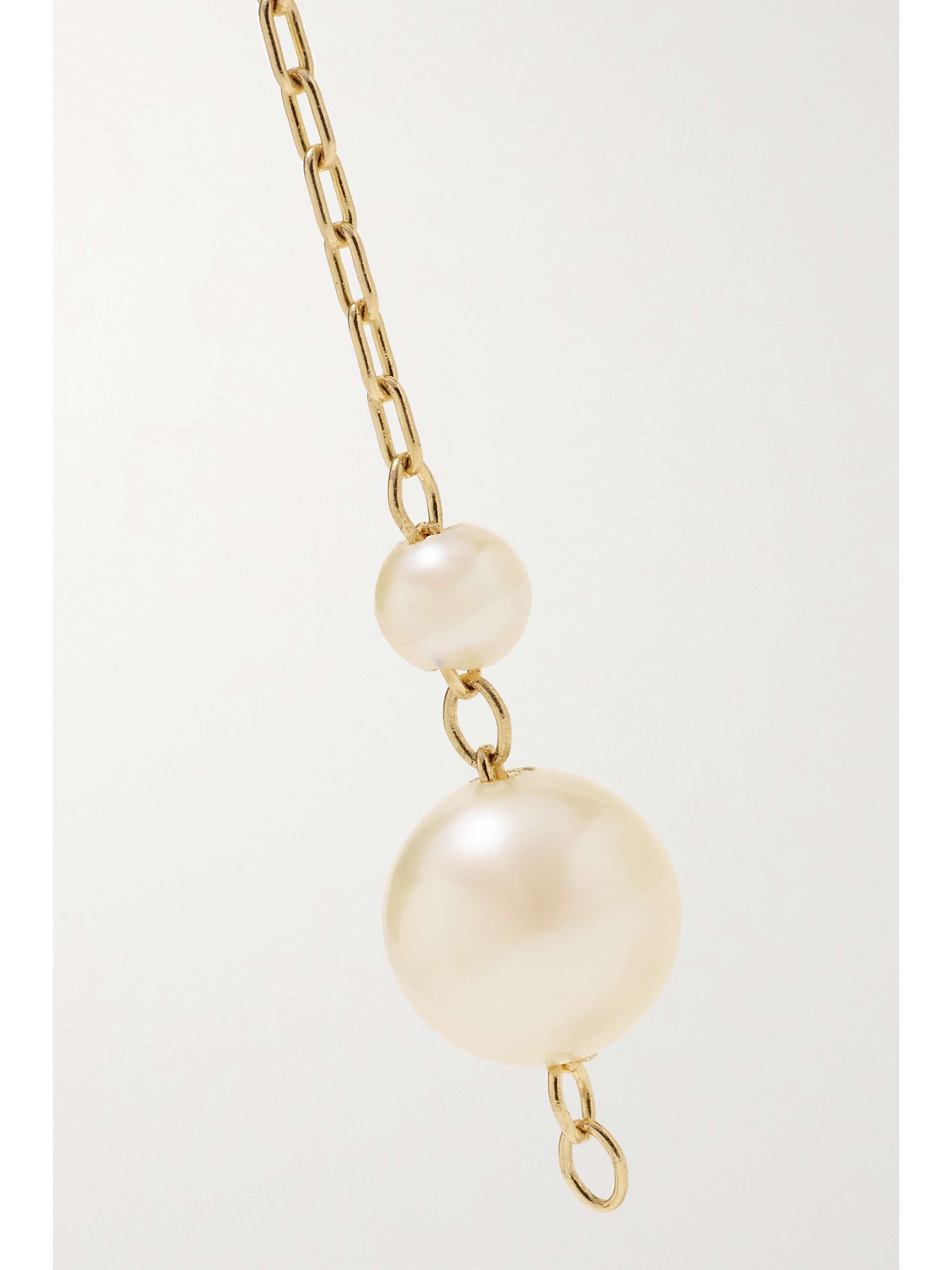 MIZUKI Ohrringe aus 14 Karat Gold mit Perlen
