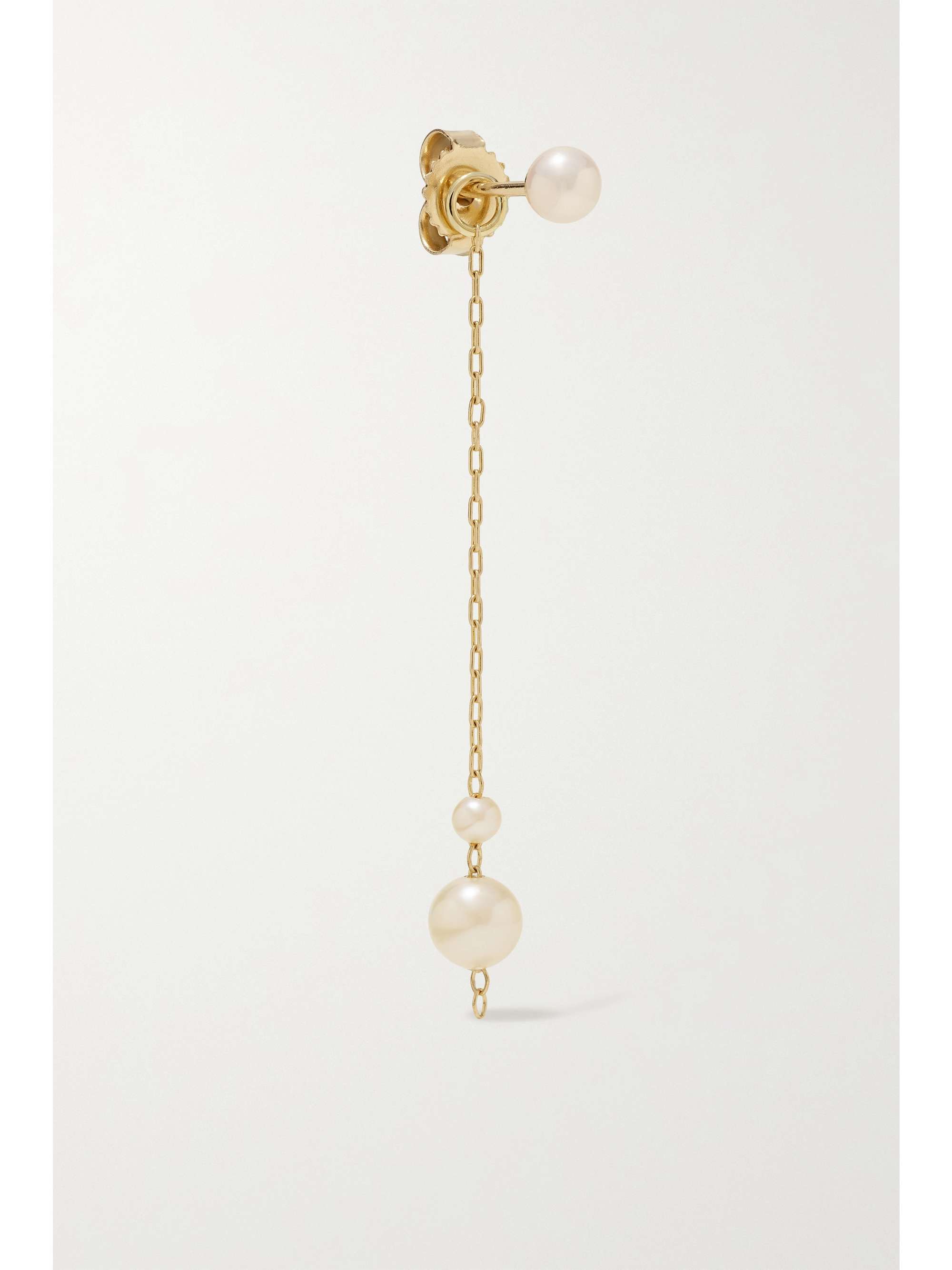 MIZUKI Ohrringe aus 14 Karat Gold mit Perlen