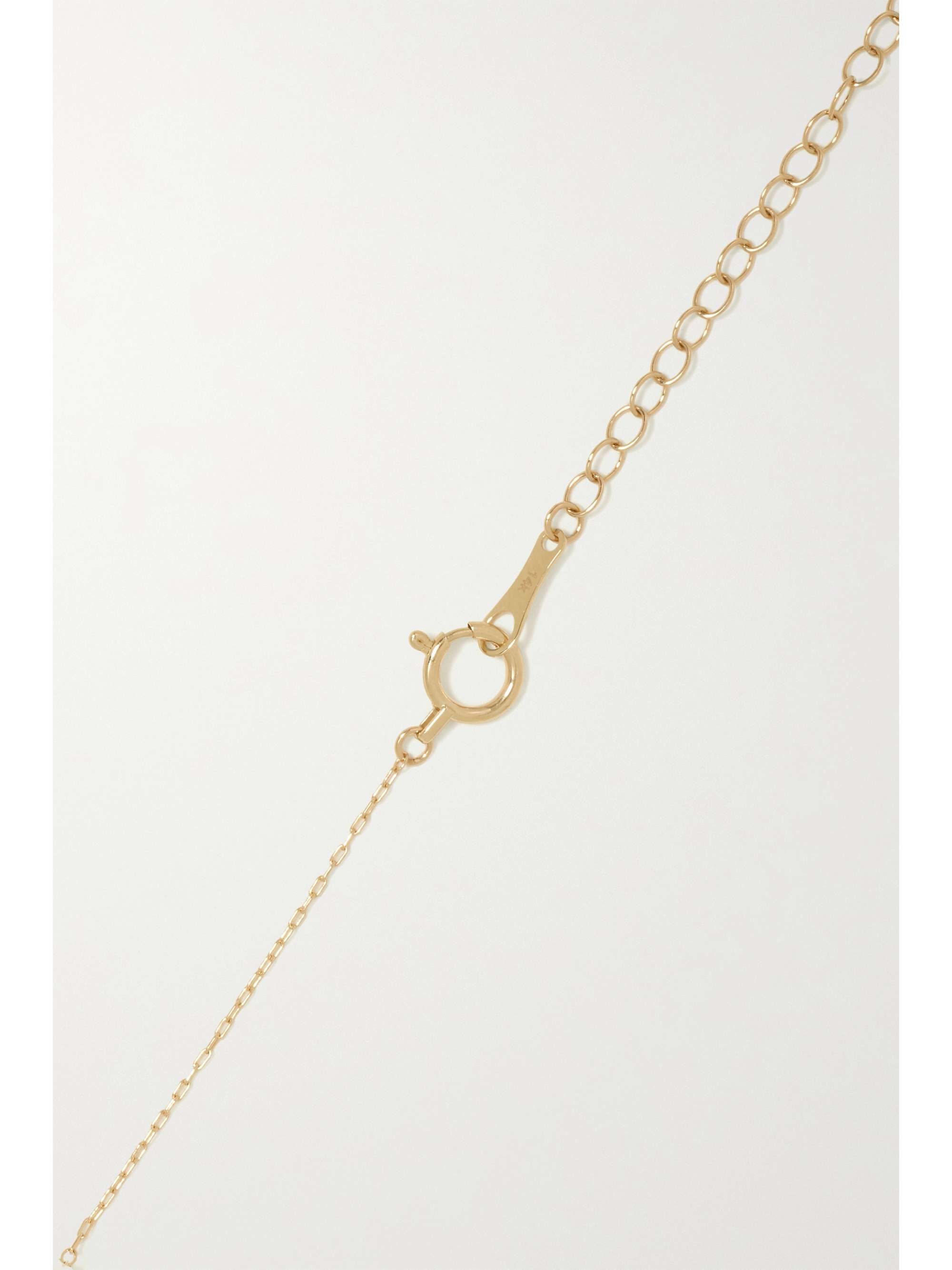 MIZUKI 14-karat gold pearl anklet