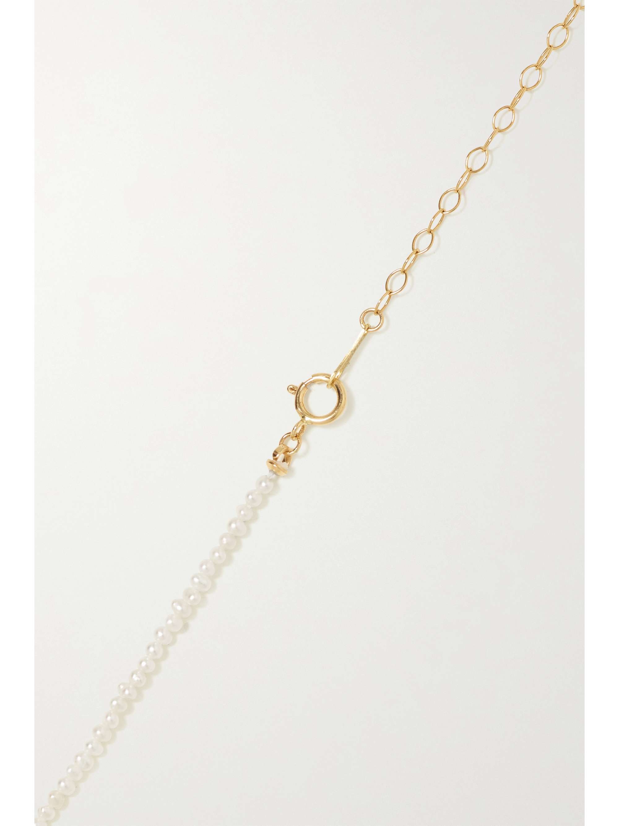 MIZUKI 14-karat gold pearl necklace