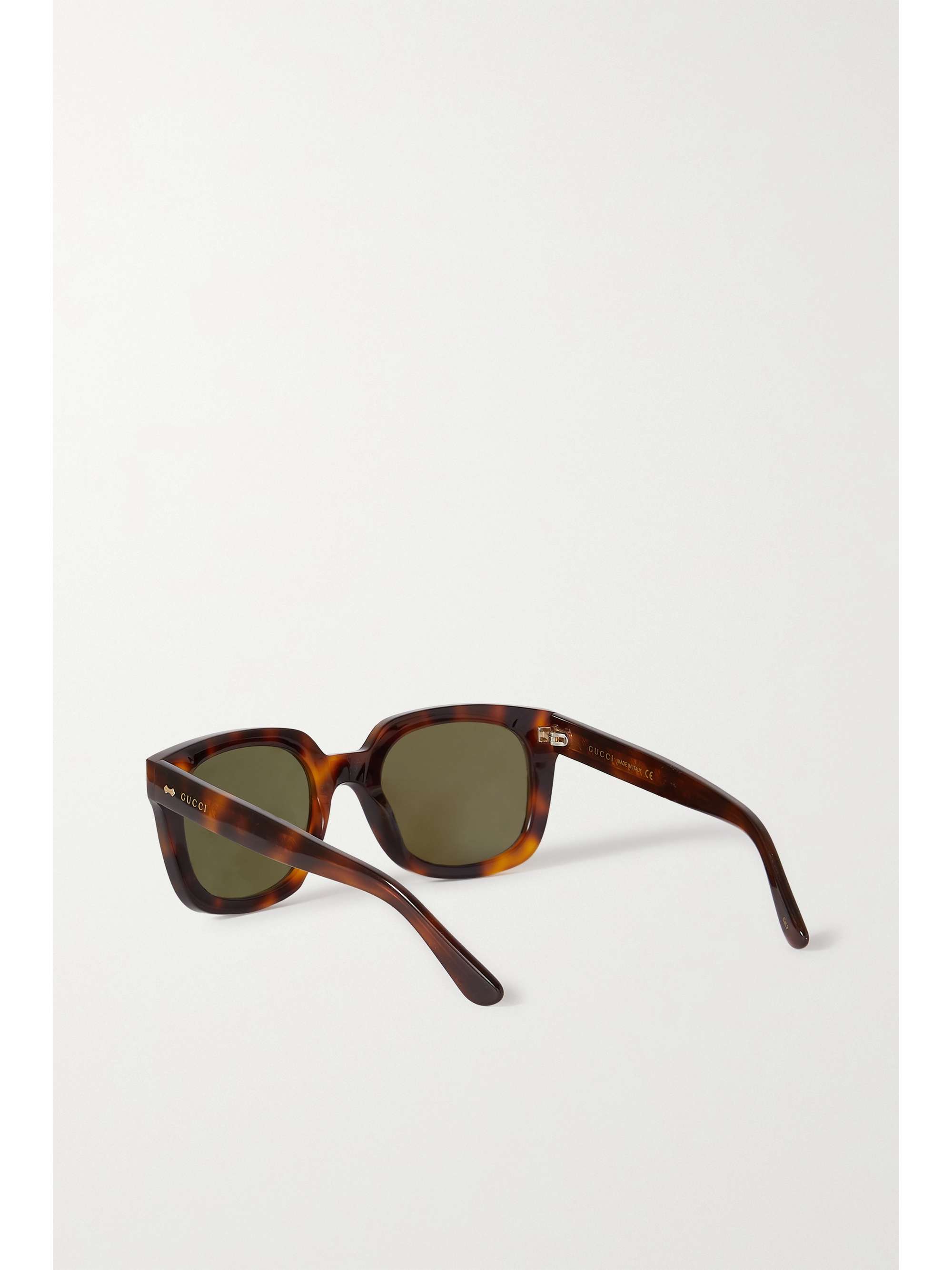 GUCCI EYEWEAR Square-frame tortoiseshell acetate sunglasses