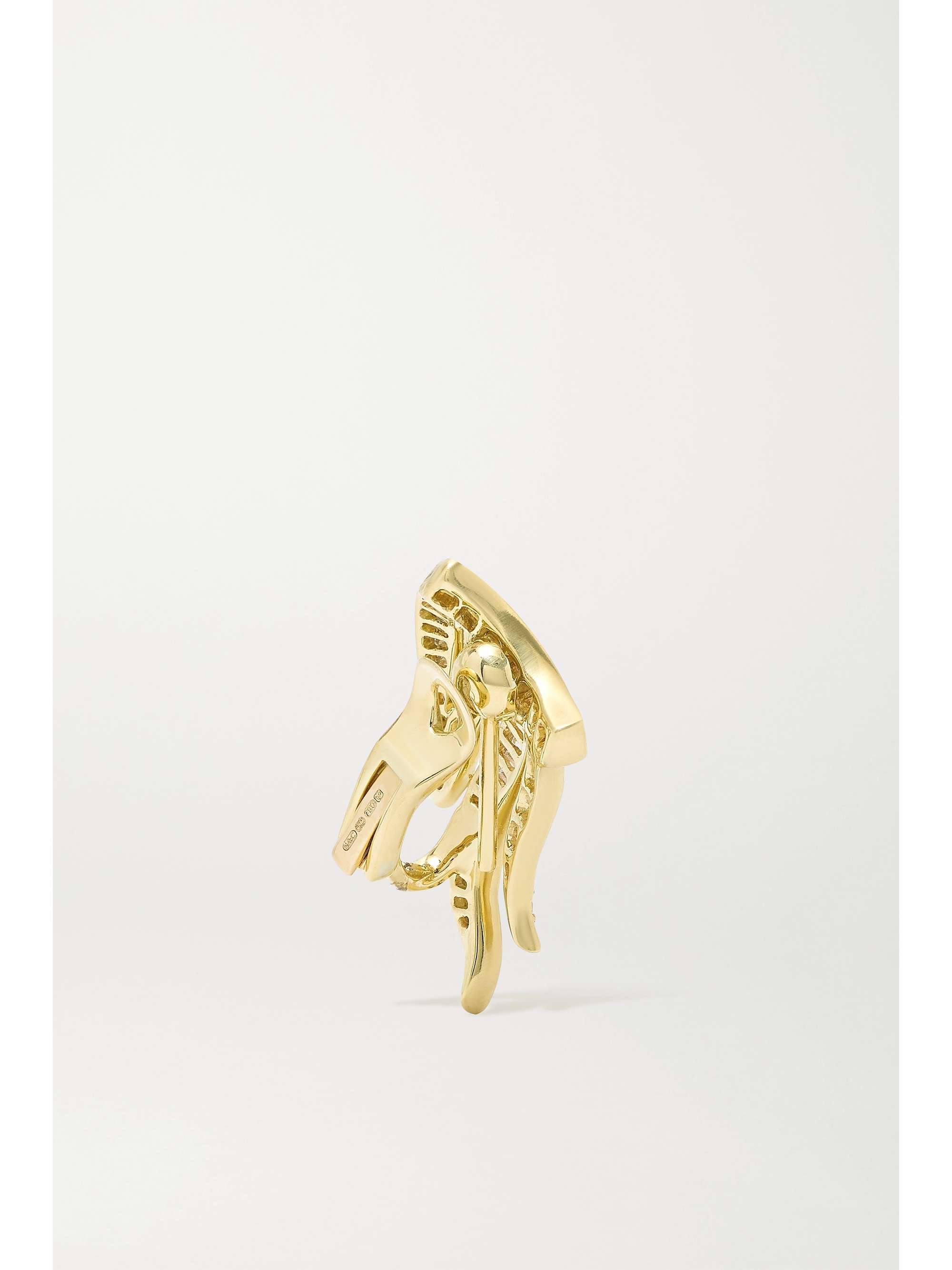 SYLVA & CIE Stardust 18-karat gold diamond earrings