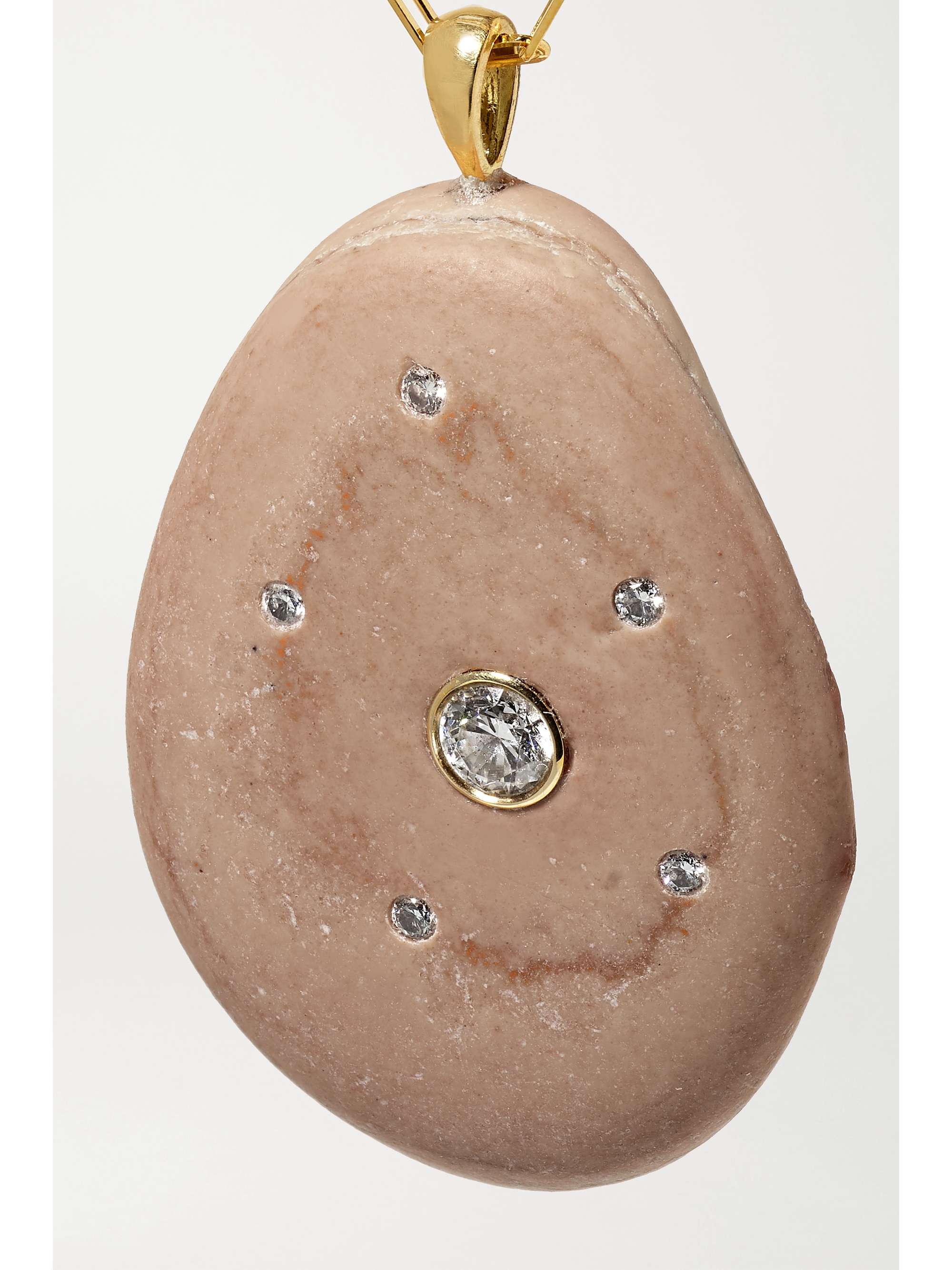 CVC STONES Rosada 18-karat gold, stone and diamond necklace