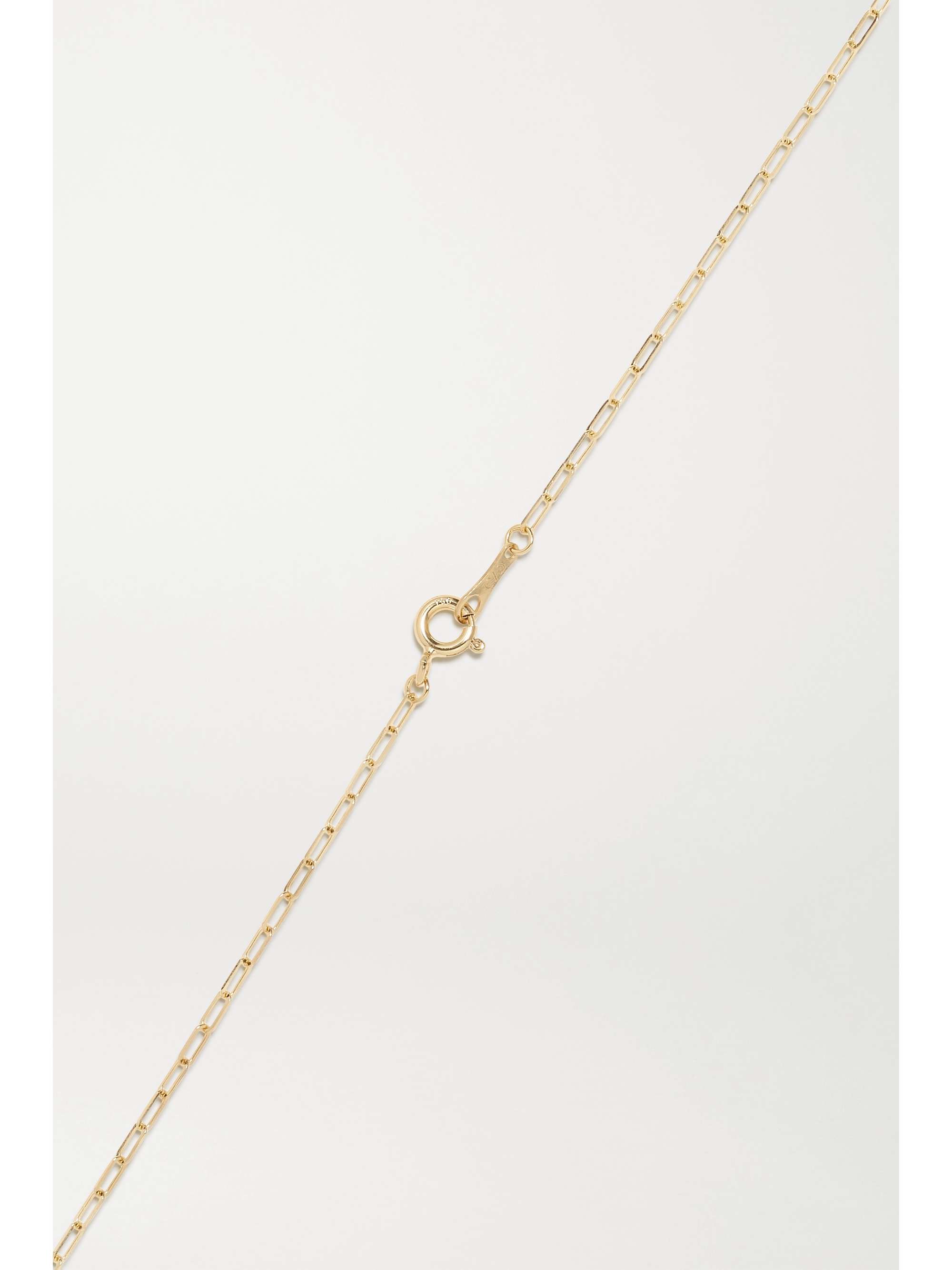 CVC STONES Gesture 18-karat gold, stone and diamond necklace
