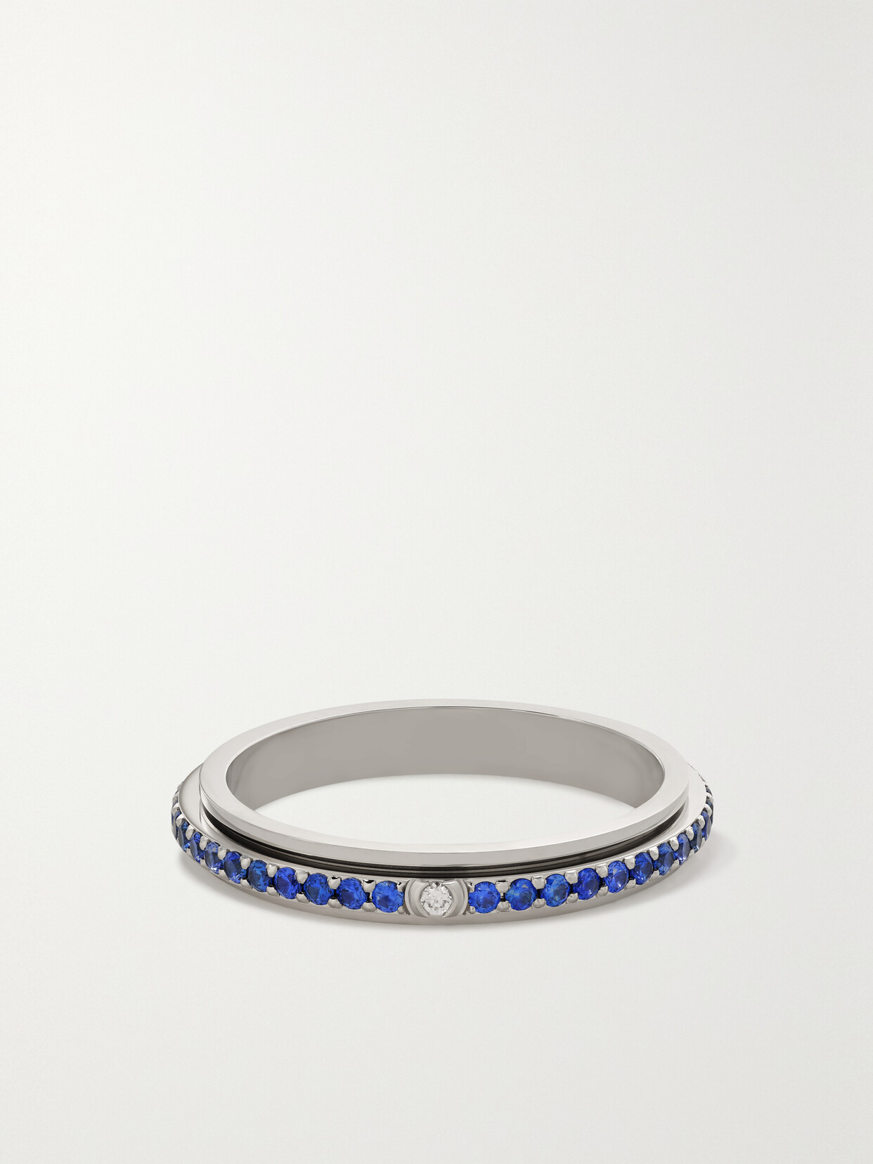 Shop Piaget Possession 18-karat White Gold, Sapphire And Diamond Ring