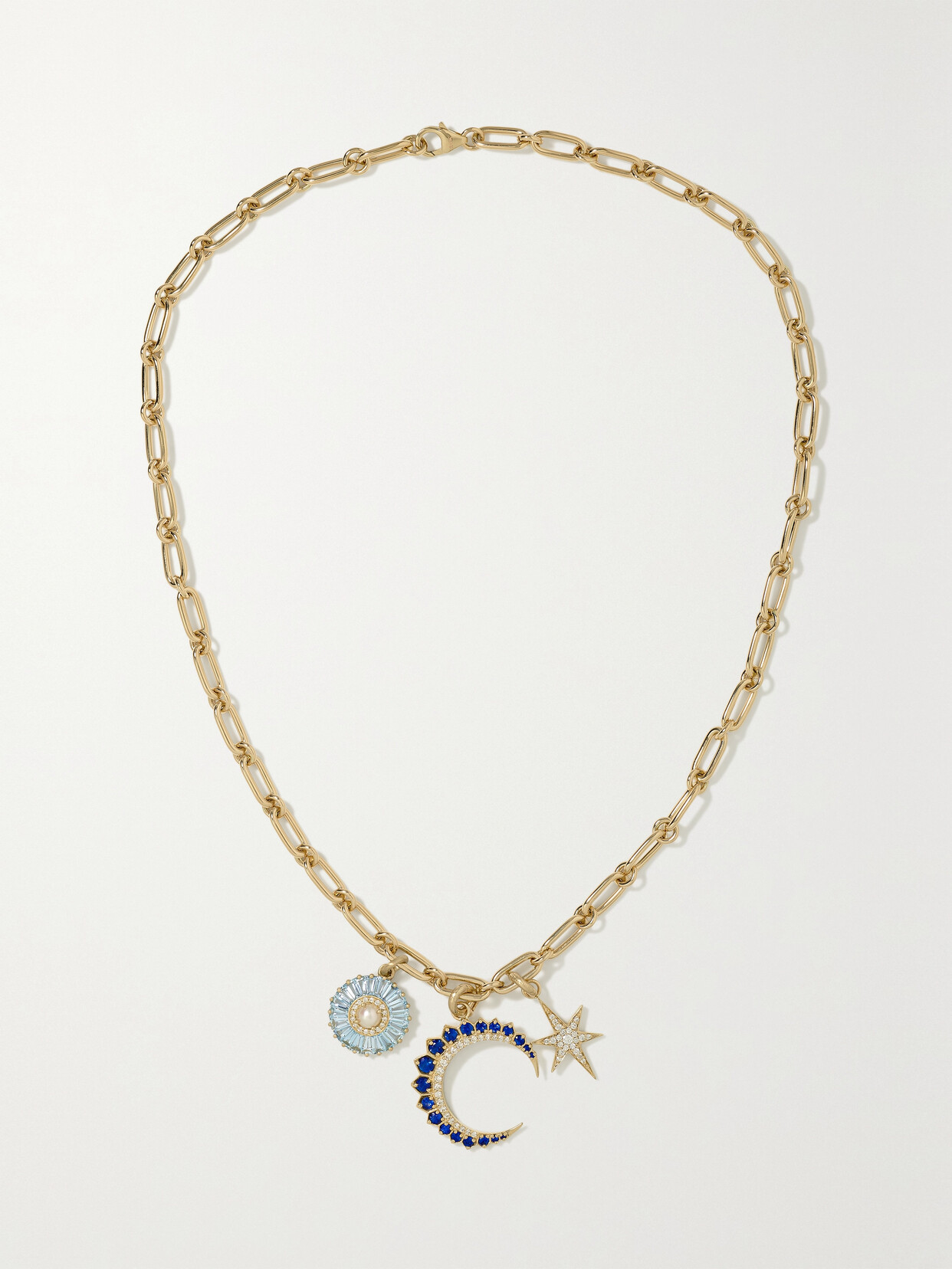 Storrow - 14-karat Gold Multi-stone Necklace - one size 22 Awaiting product image