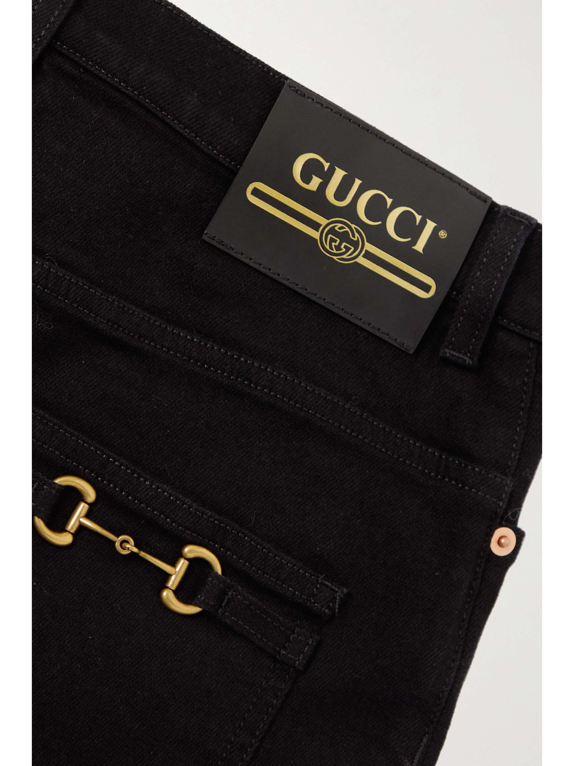 GUCCI Embellished highrise skinny jeans NETAPORTER