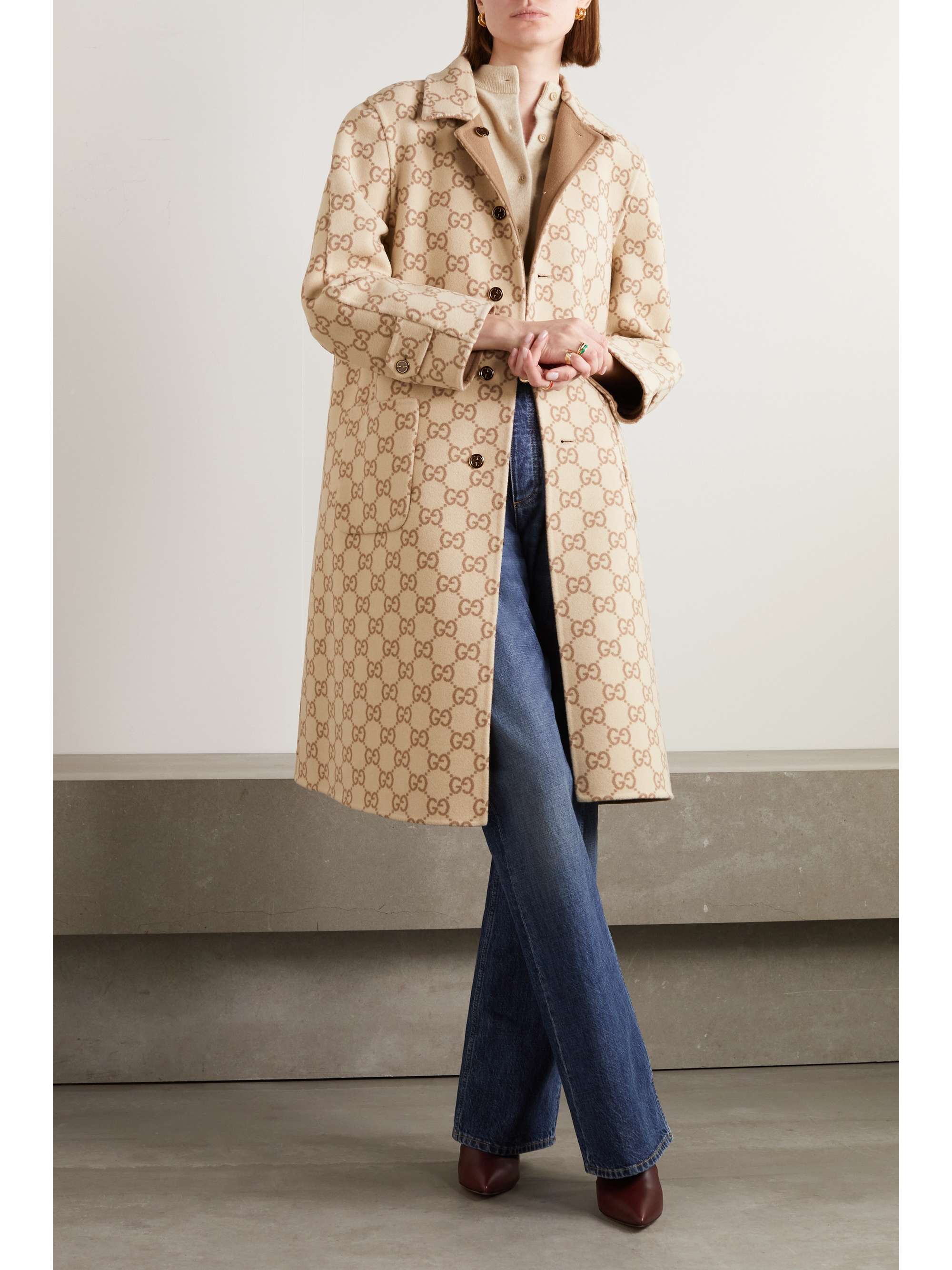 GUCCI Love Parade reversible wool and silk-blend coat