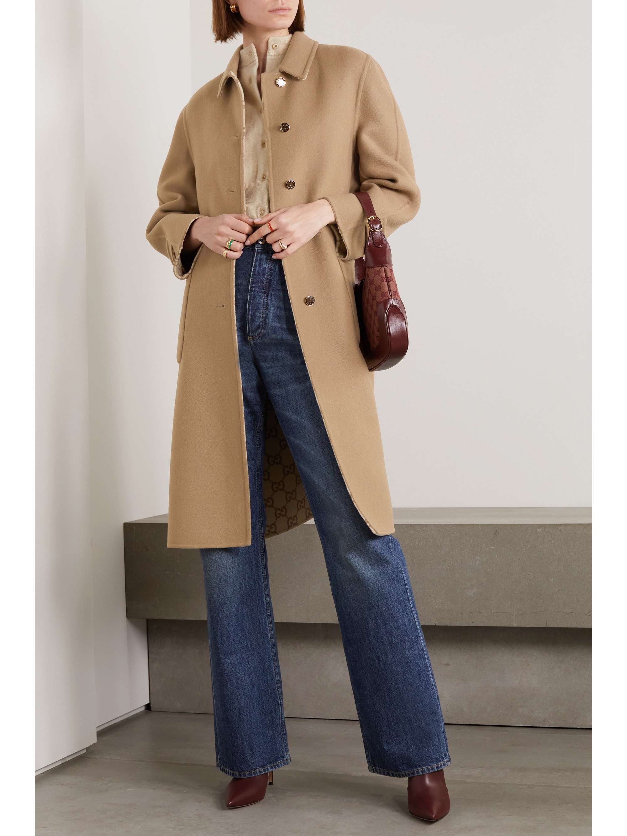 GUCCI Love Parade reversible wool and silk-blend coat | NET-A-PORTER