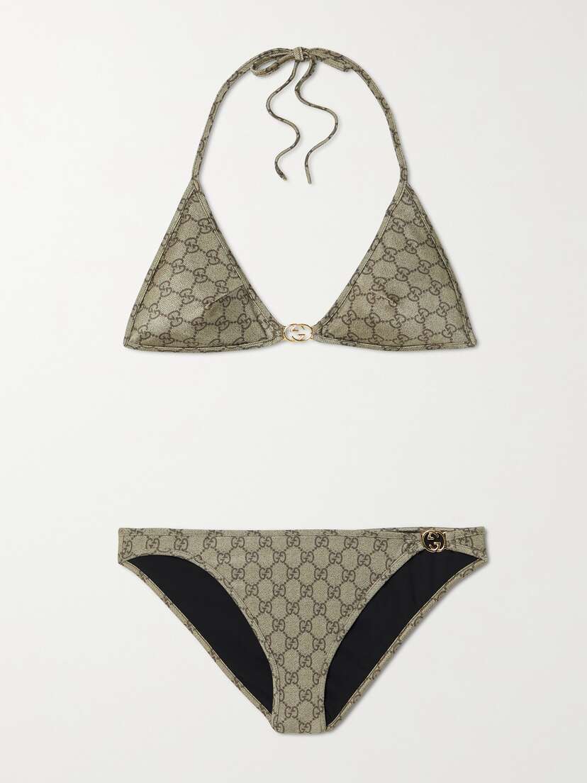 Gucci Embellished Printed Bikini