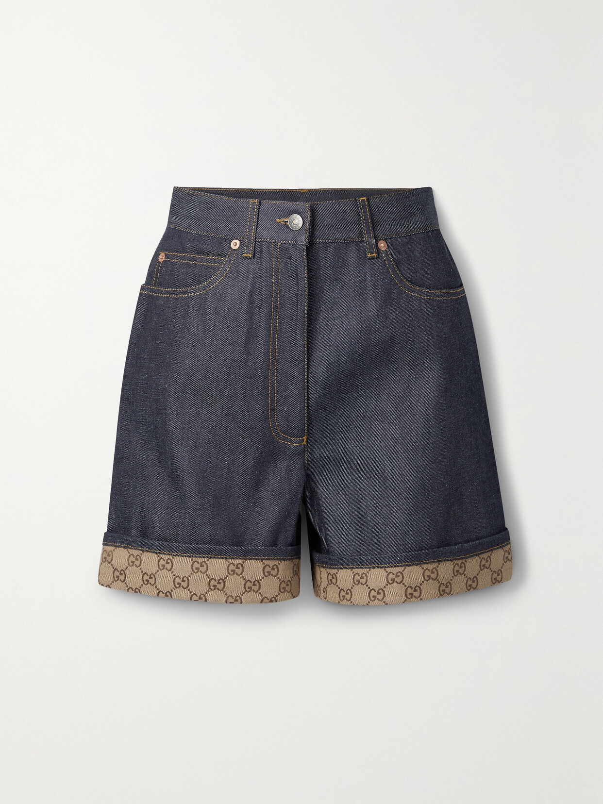 Gucci Love Parade Denim Shorts