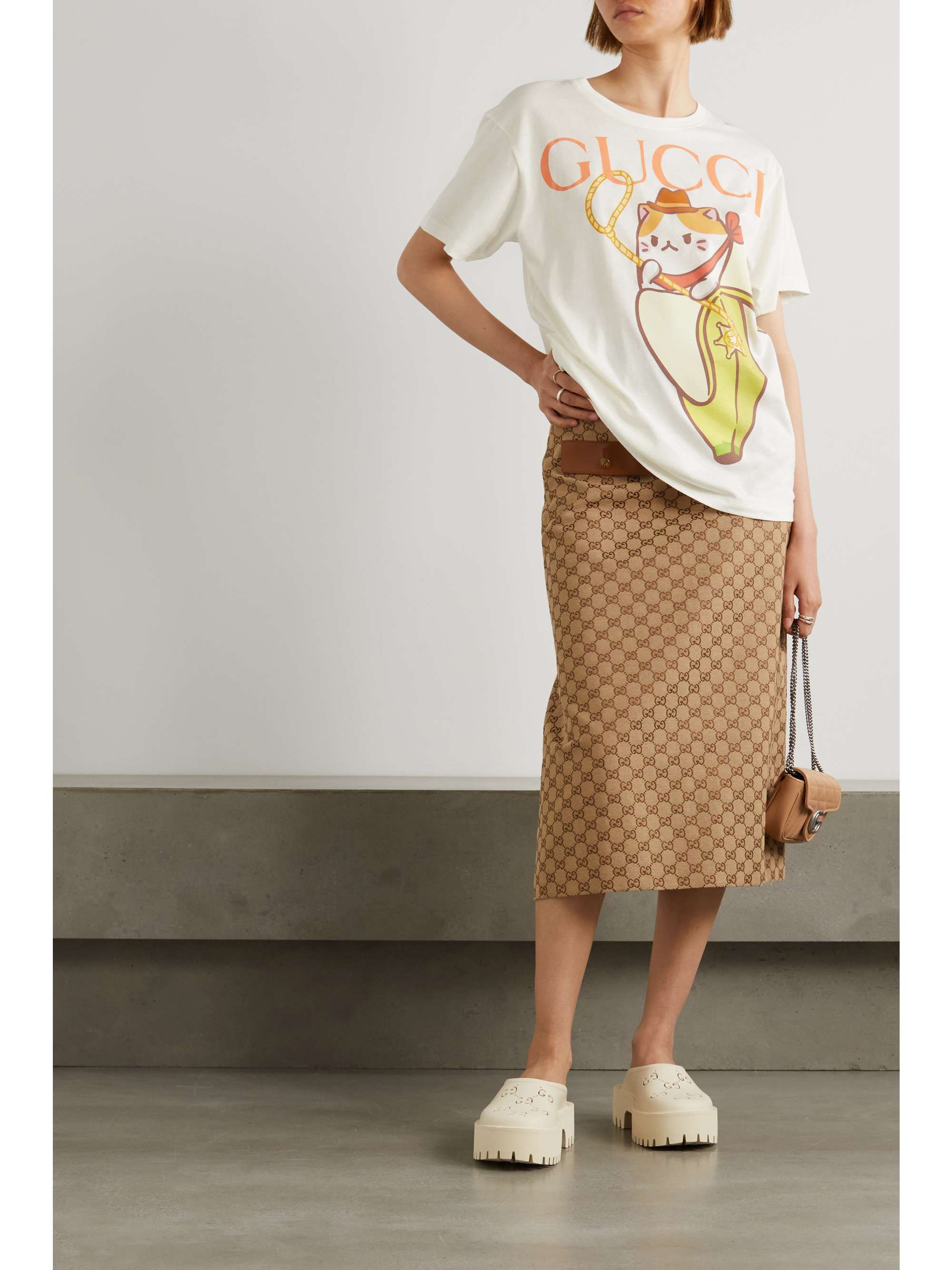 Bananya printed cotton-jersey T-shirt 
