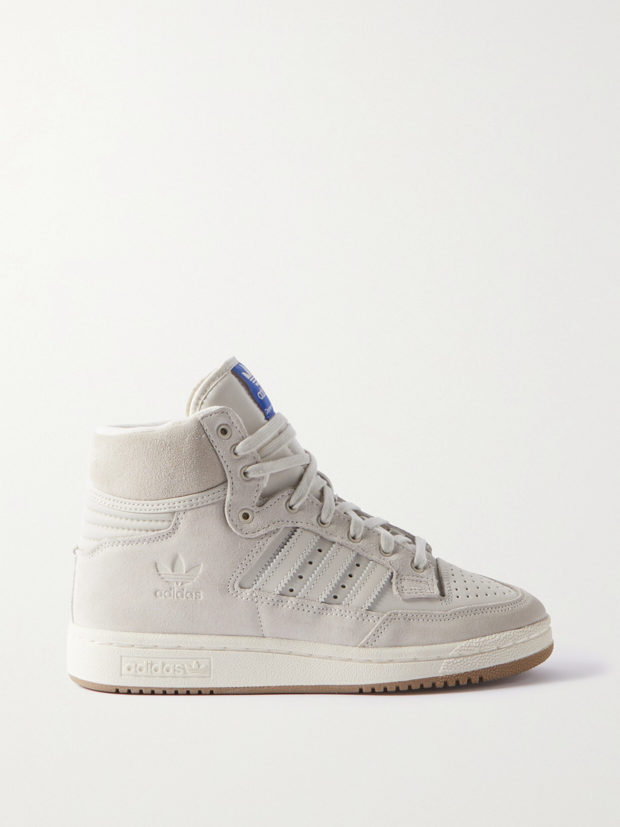 adidas Originals - Centennial 85 Hi Leather, Suede And Nubuck High-top Sneakers - Off-white