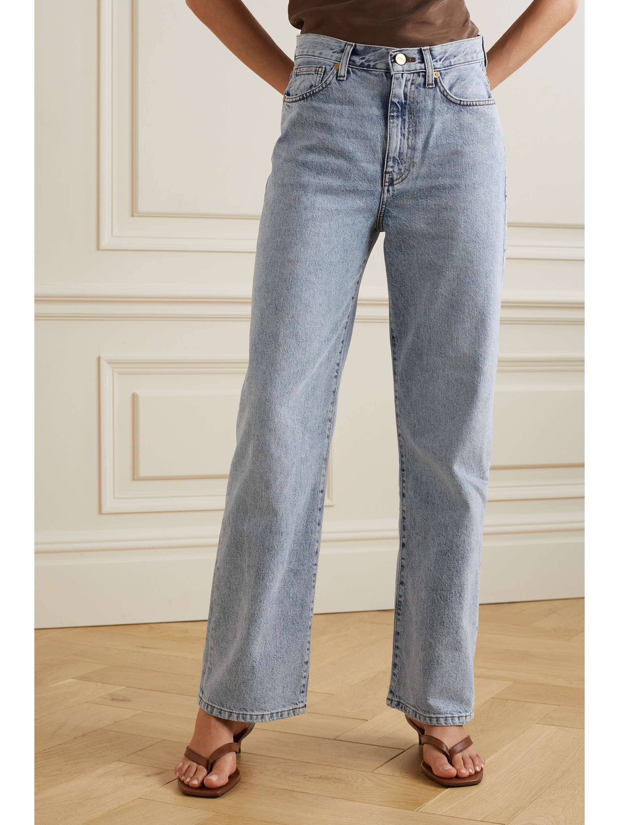 TOVE Sofie recycled mid-rise straight-leg jeans