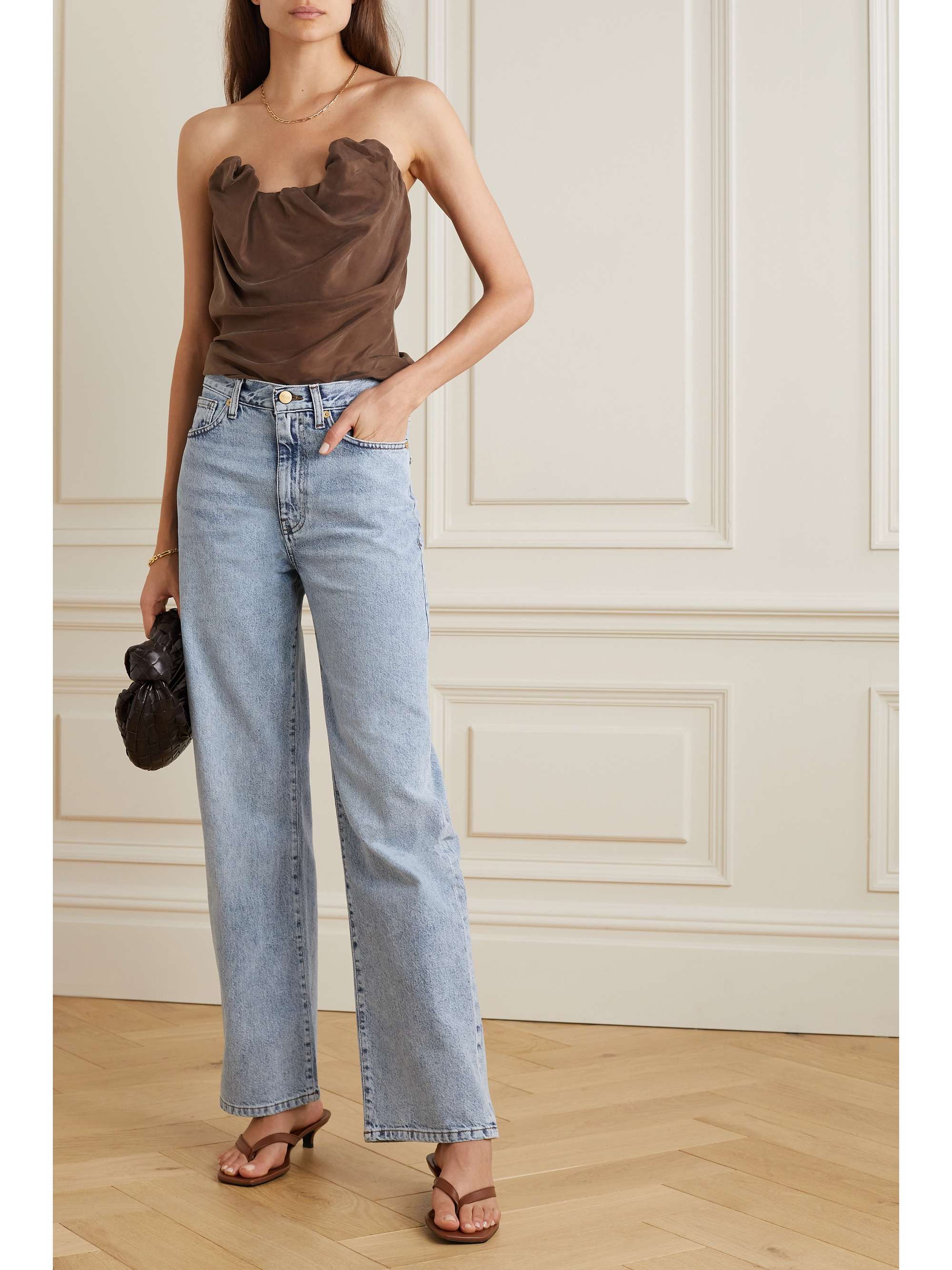 TOVE Sofie recycled mid-rise straight-leg jeans