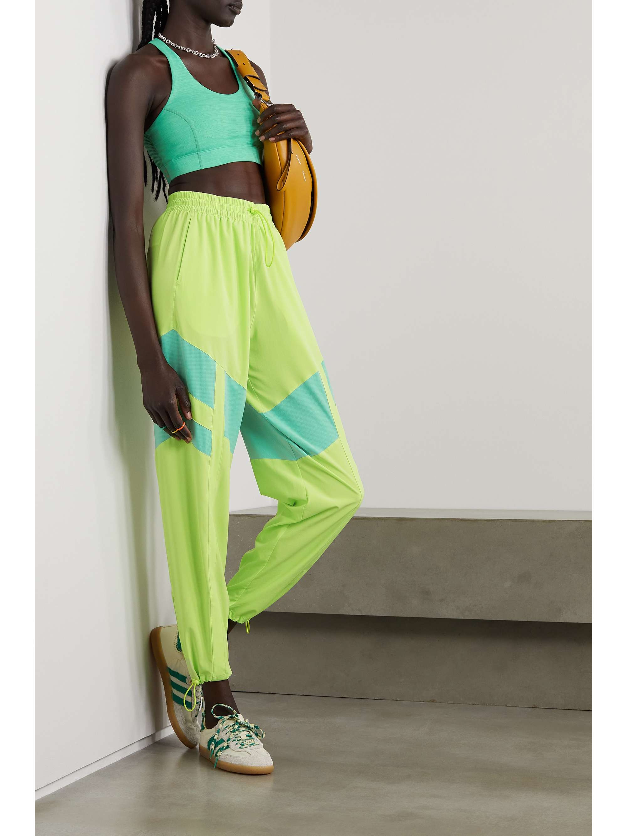 OUTDOOR VOICES Relay ripstop-paneled stretch-recycled track pants |  NET-A-PORTER