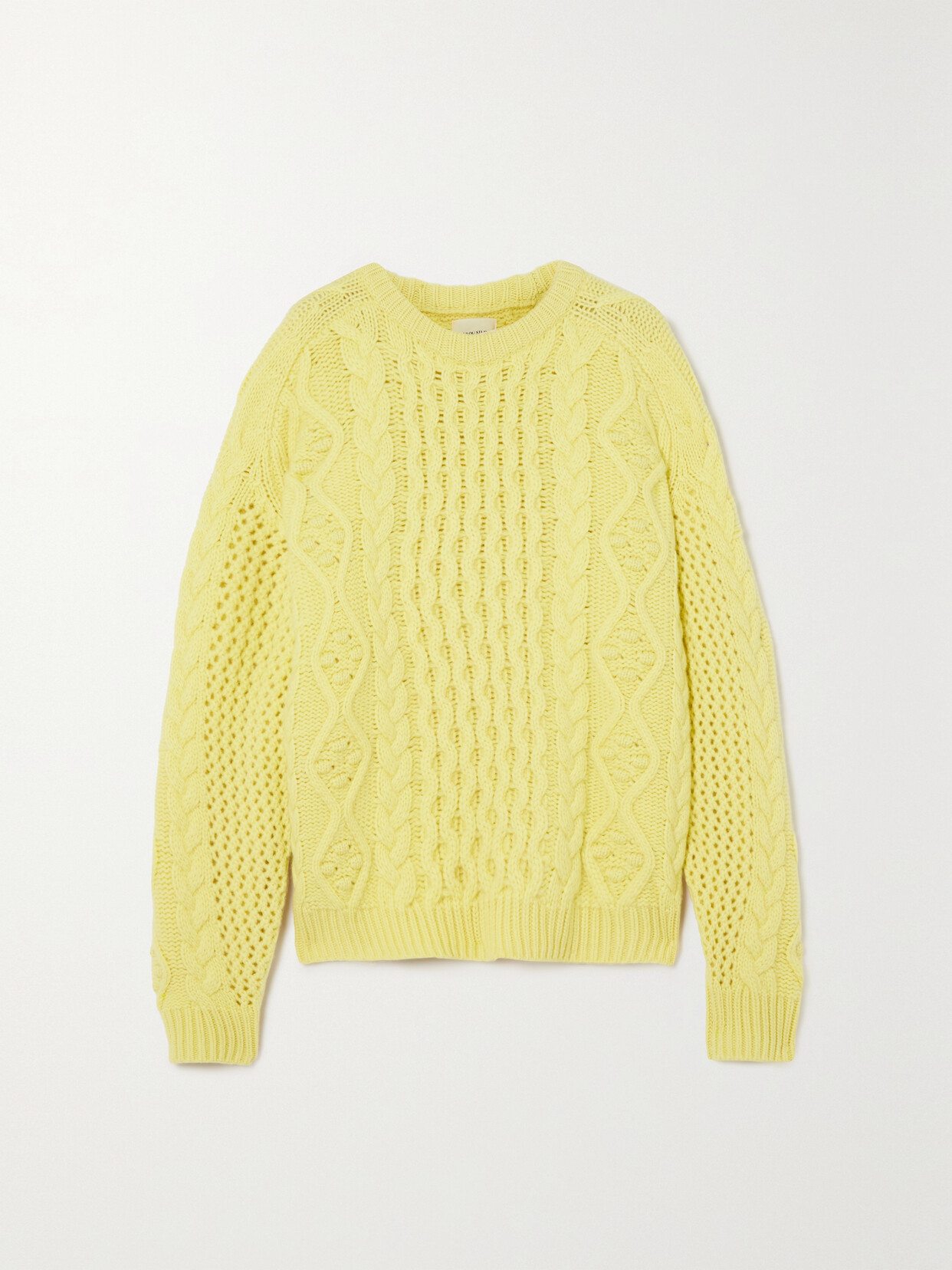 LOULOU STUDIO - Secas Oversized Cable-knit Wool And Cashmere-blend Sweater - Yellow