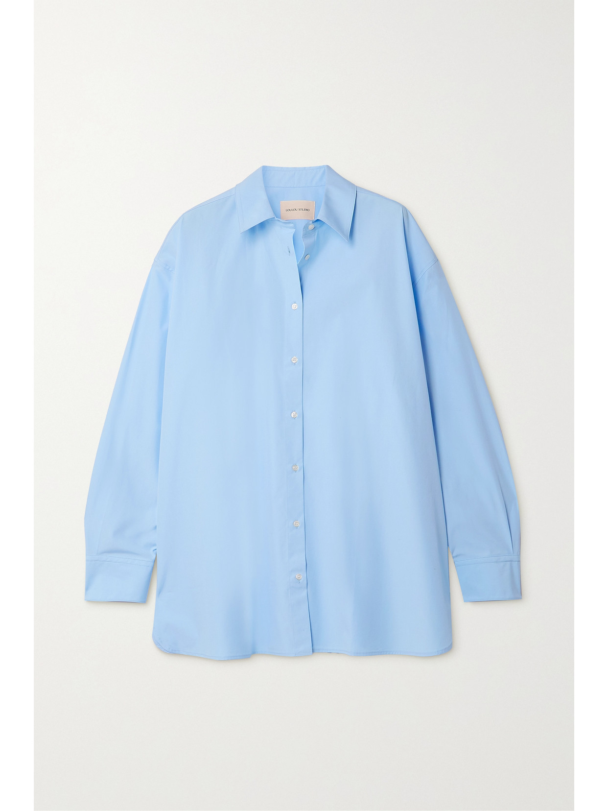 LOULOU STUDIO ESPANTO OVERSIZED COTTON-POPLIN SHIRT