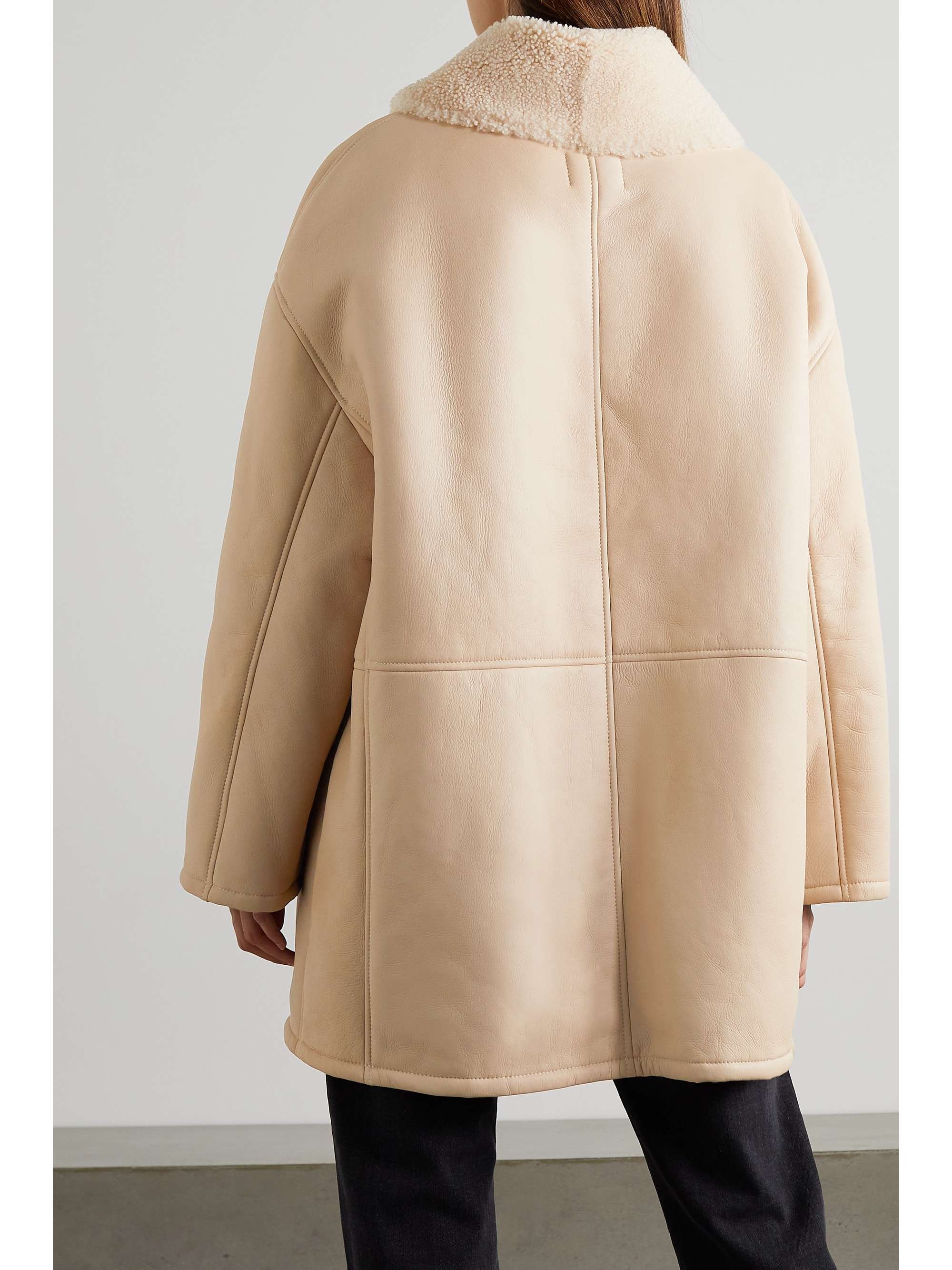 LOULOU STUDIO Namo oversized double-breasted shearling coat