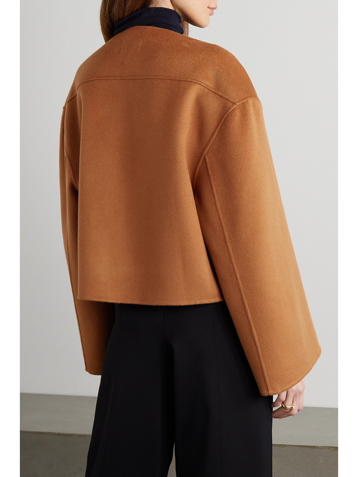 LOULOU STUDIO ASPO WOOL AND CASHMERE-BLEND JACKET