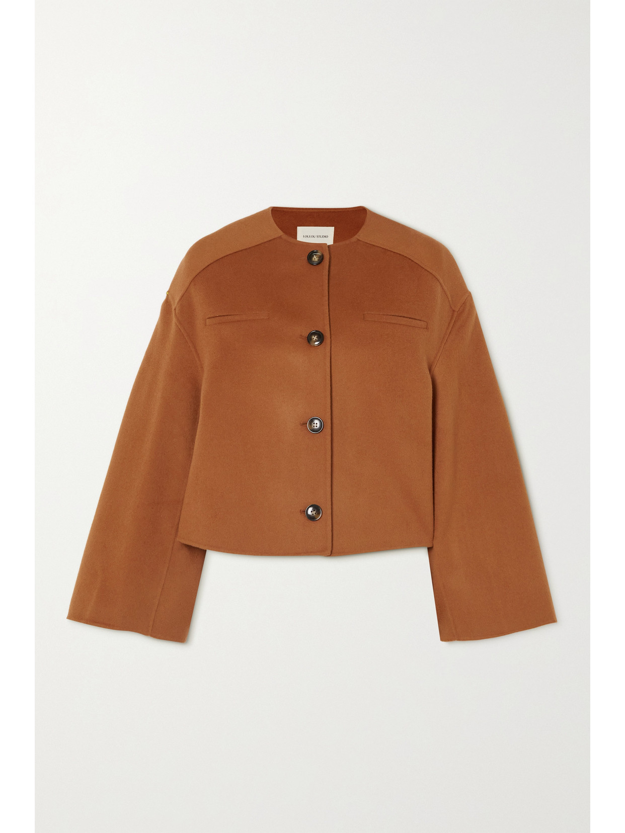 LOULOU STUDIO ASPO WOOL AND CASHMERE-BLEND JACKET