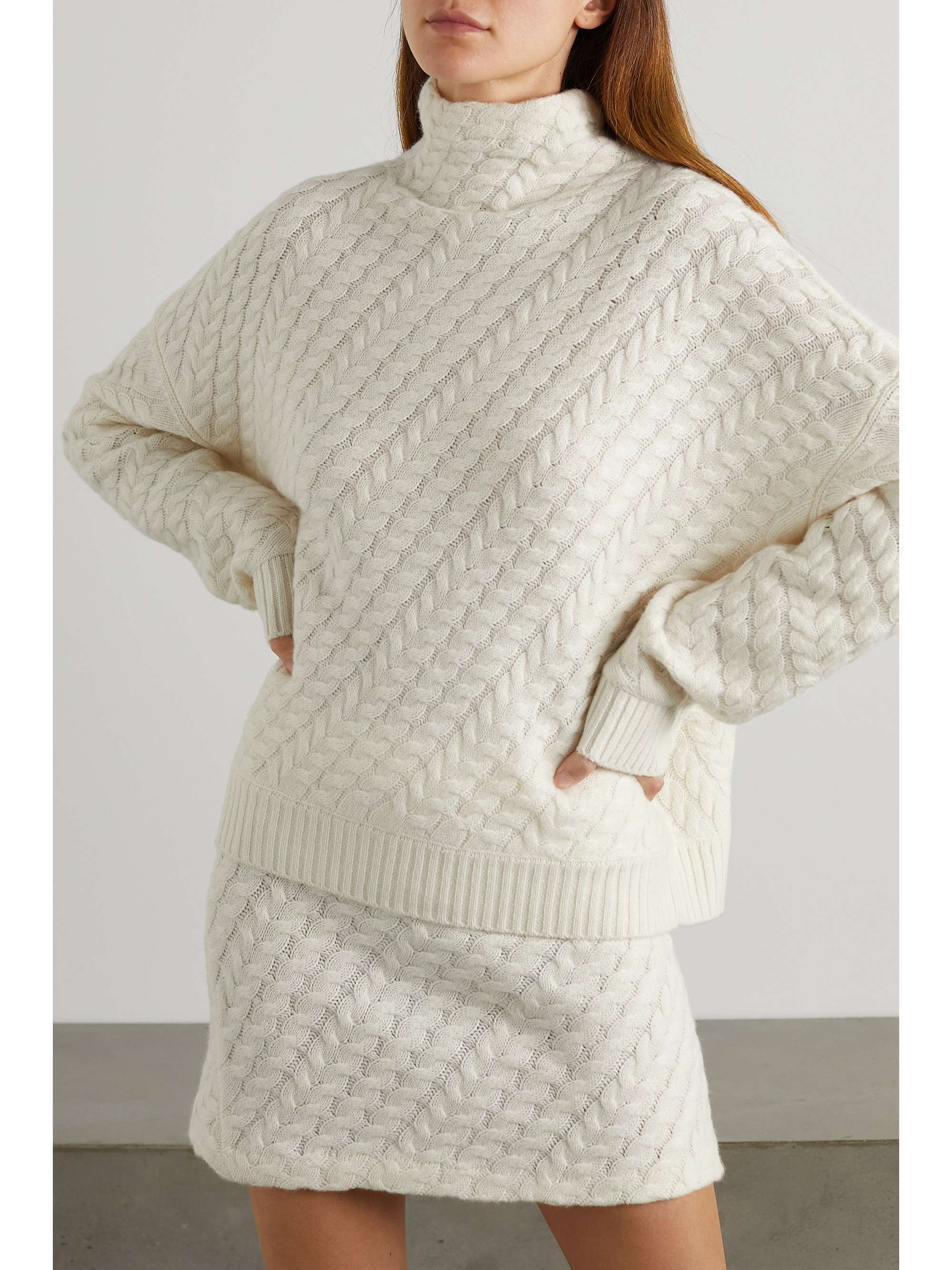 LOULOU STUDIO Huso cable-knit cashmere sweater