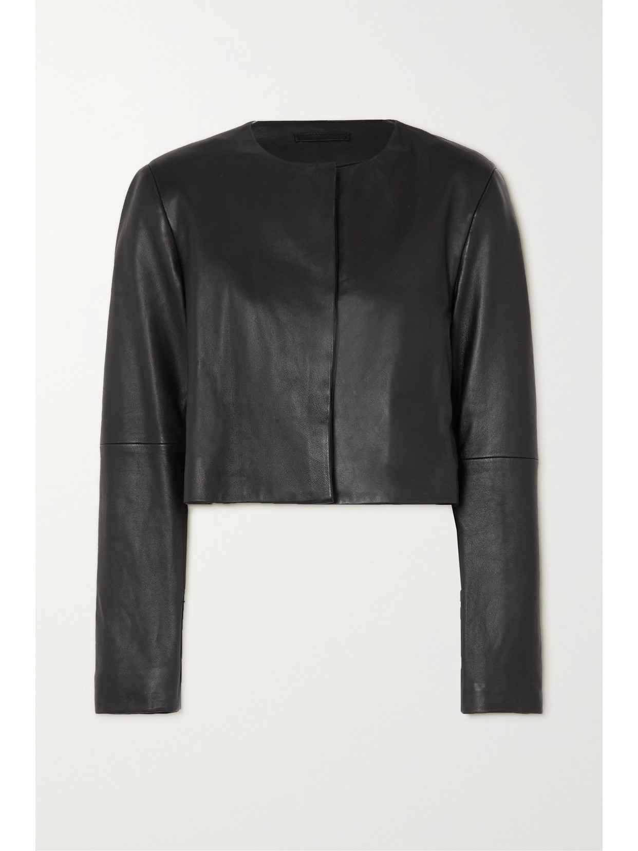 LOULOU STUDIO BOR CROPPED LEATHER JACKET