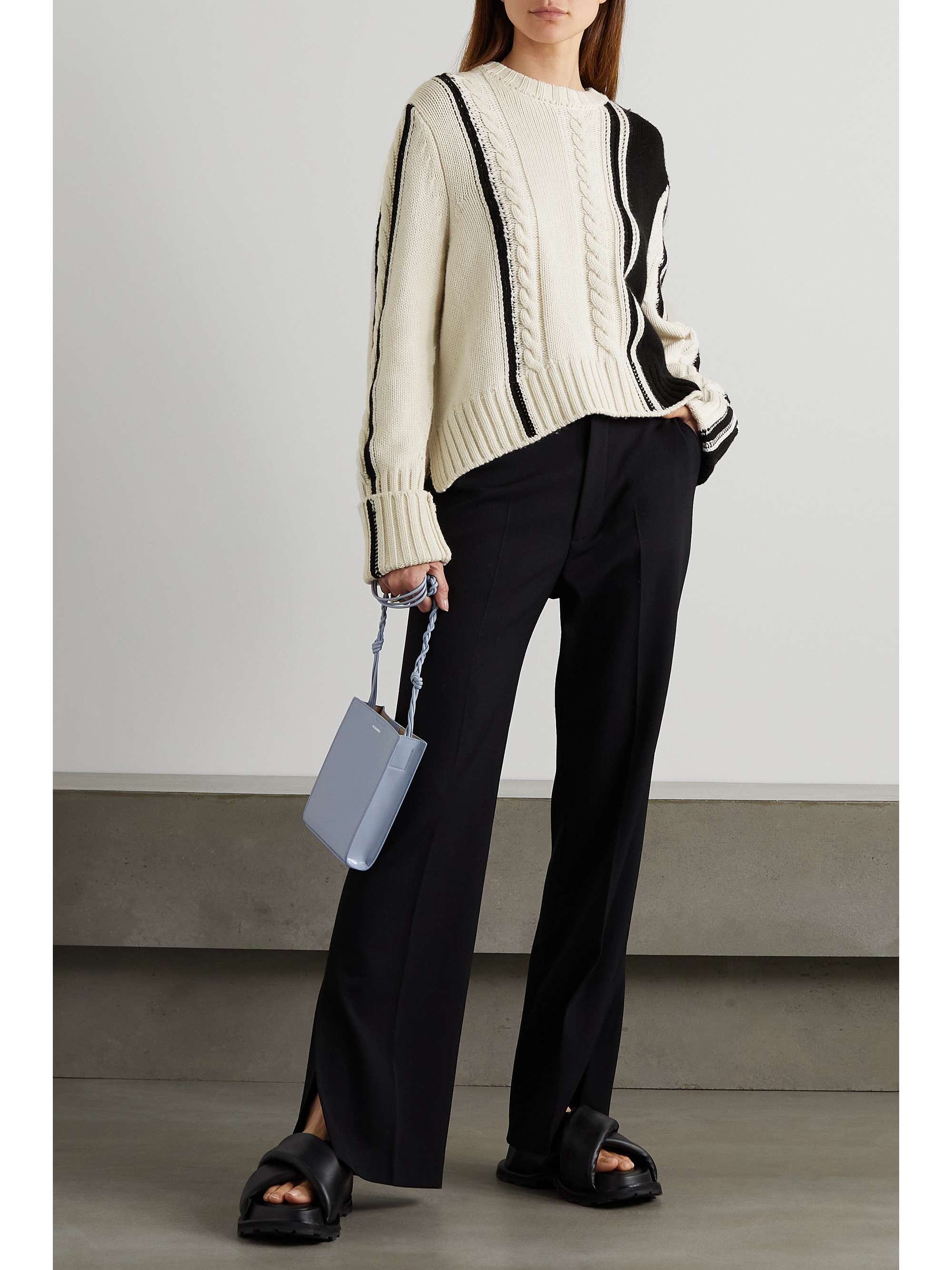 LOULOU DE SAISON Baltrum wool-blend wide-leg pants