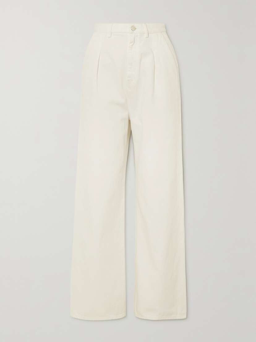 Loulou de Saison + Net Sustain Attu High-rise Wide-leg Organic Jeans