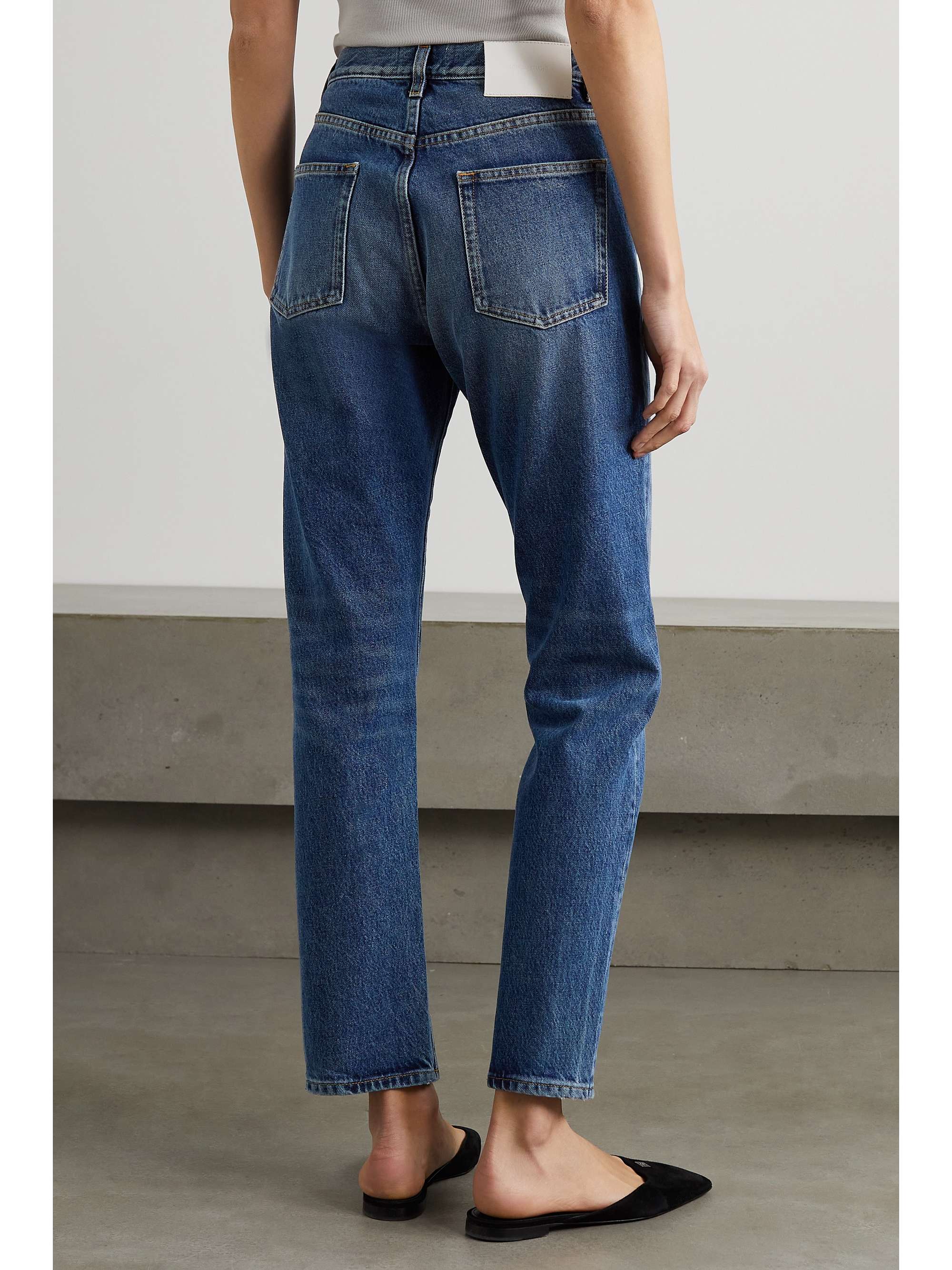 LOULOU STUDIO Wular high-rise straight-leg organic jeans | NET-A-PORTER