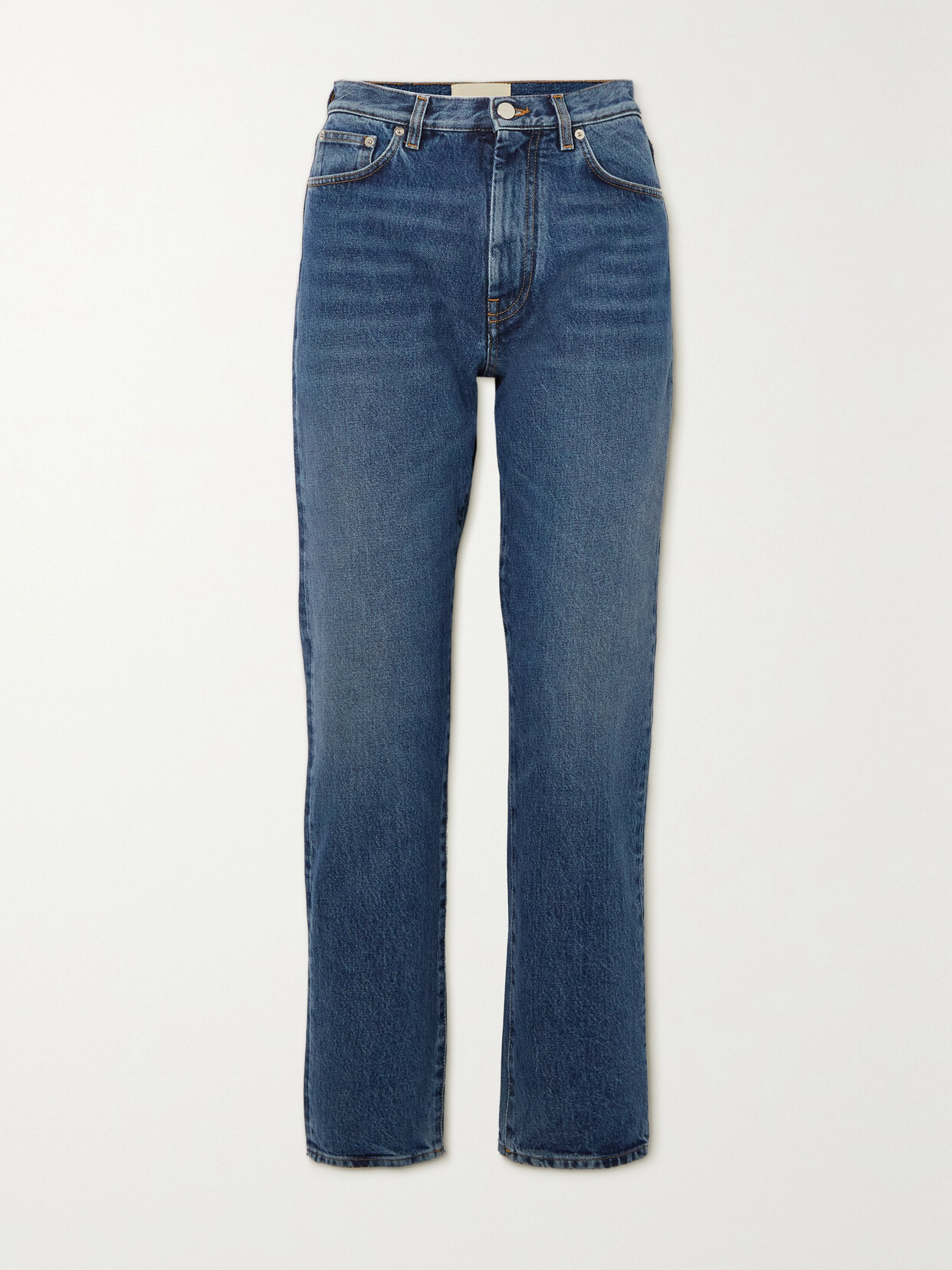 Loulou Studio High-rise Straight-leg Jeans In Blue