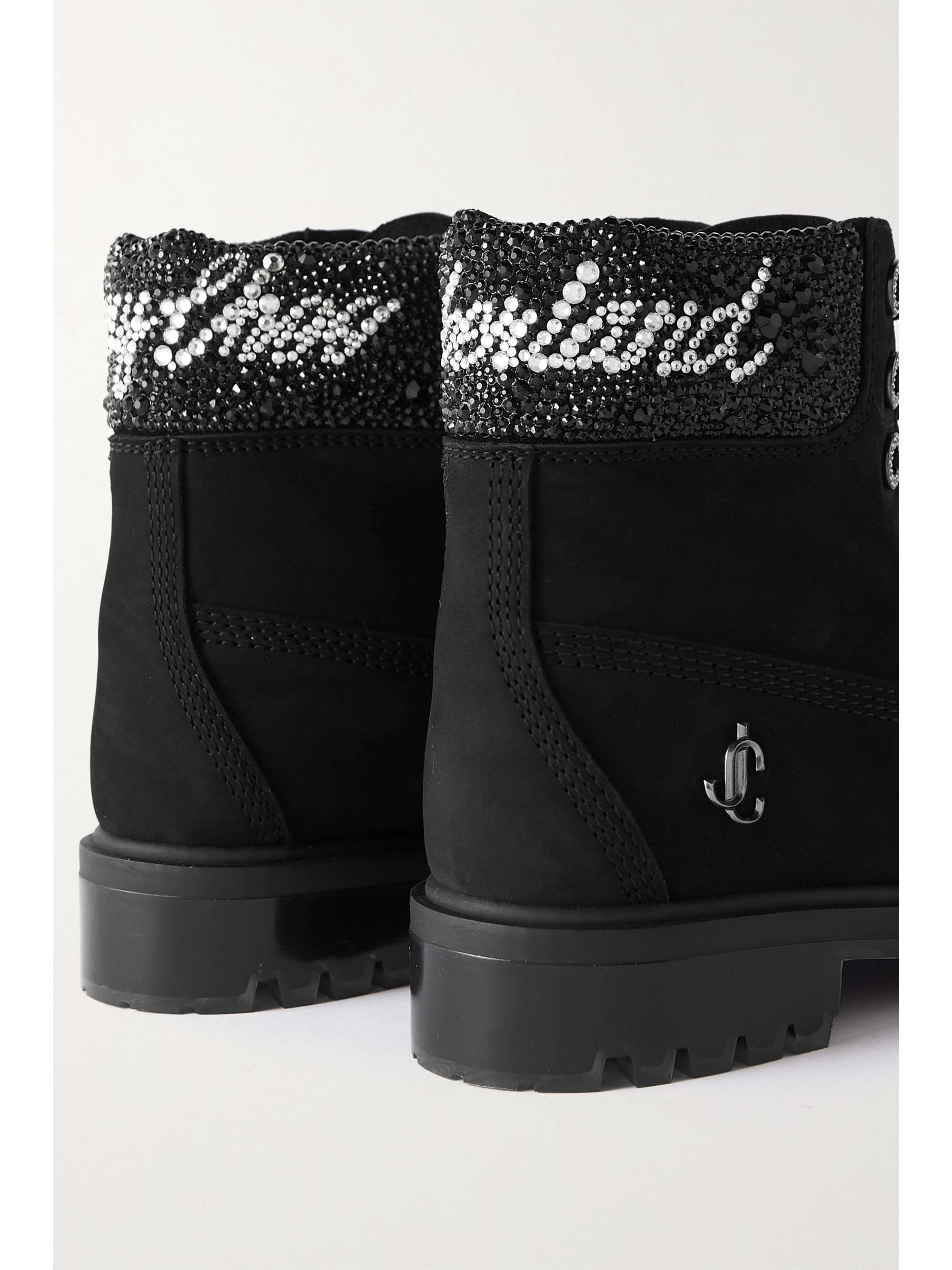 JIMMY CHOO + Timberland printed nubuck ankle boots