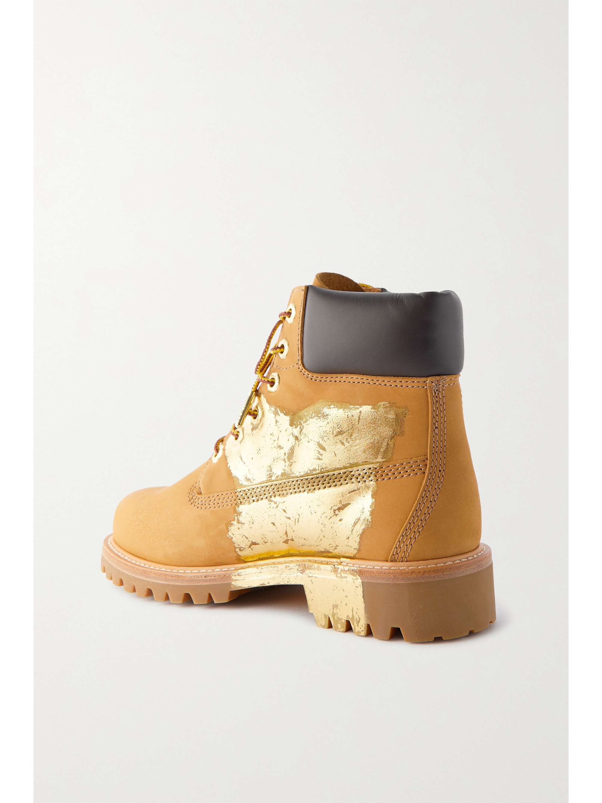JIMMY CHOO + Timberland printed nubuck ankle boots