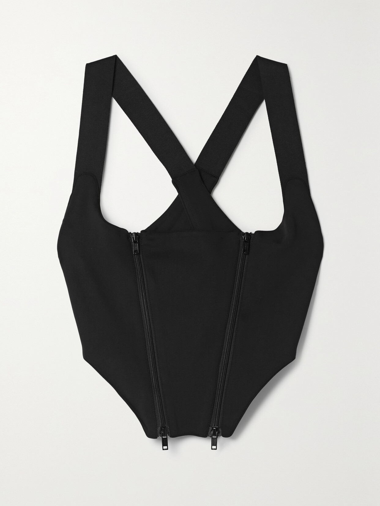 Monse Open-back Stretch-jersey Bustier Top In Black