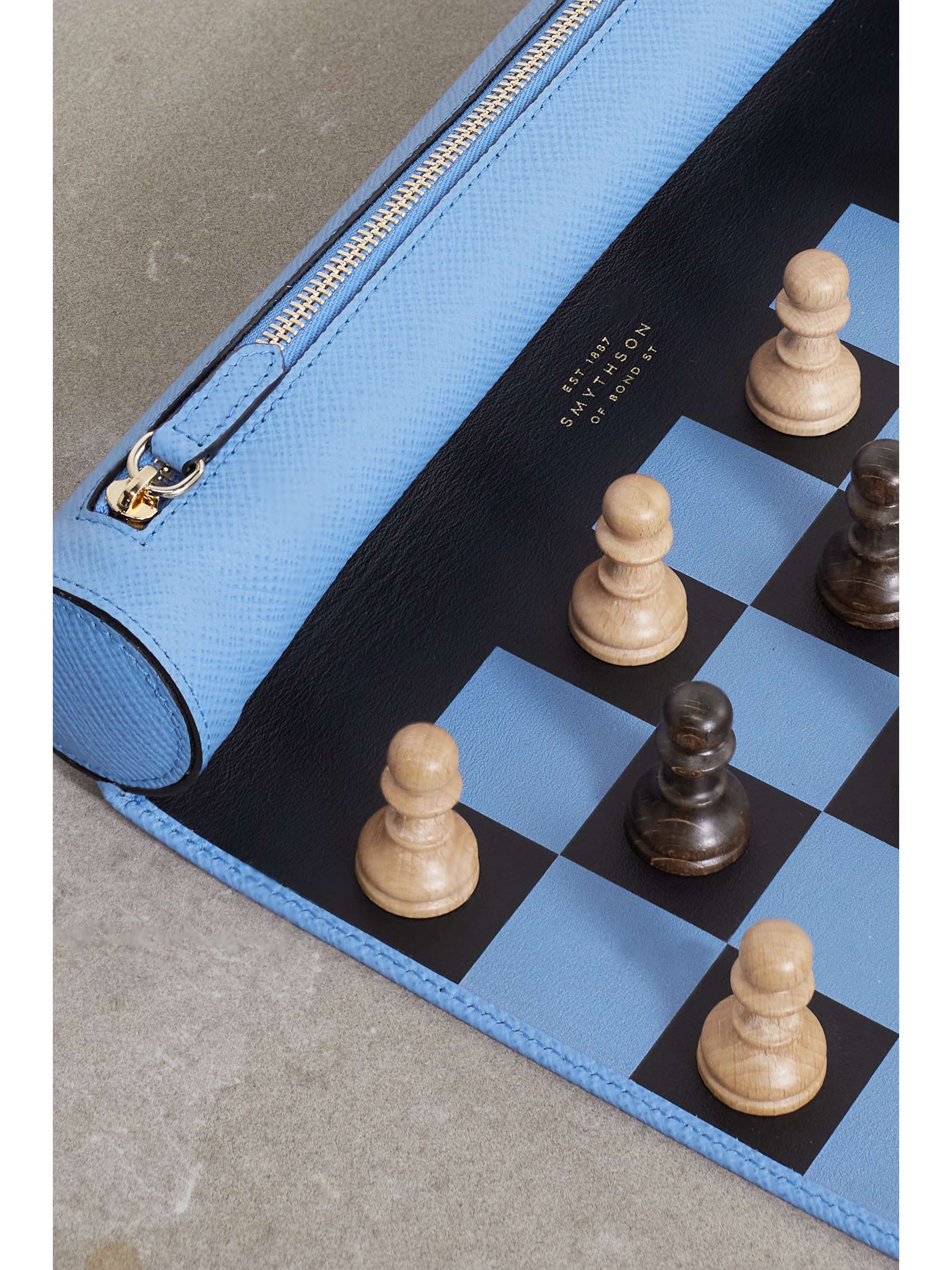 SMYTHSON Panama textured-leather chess roll