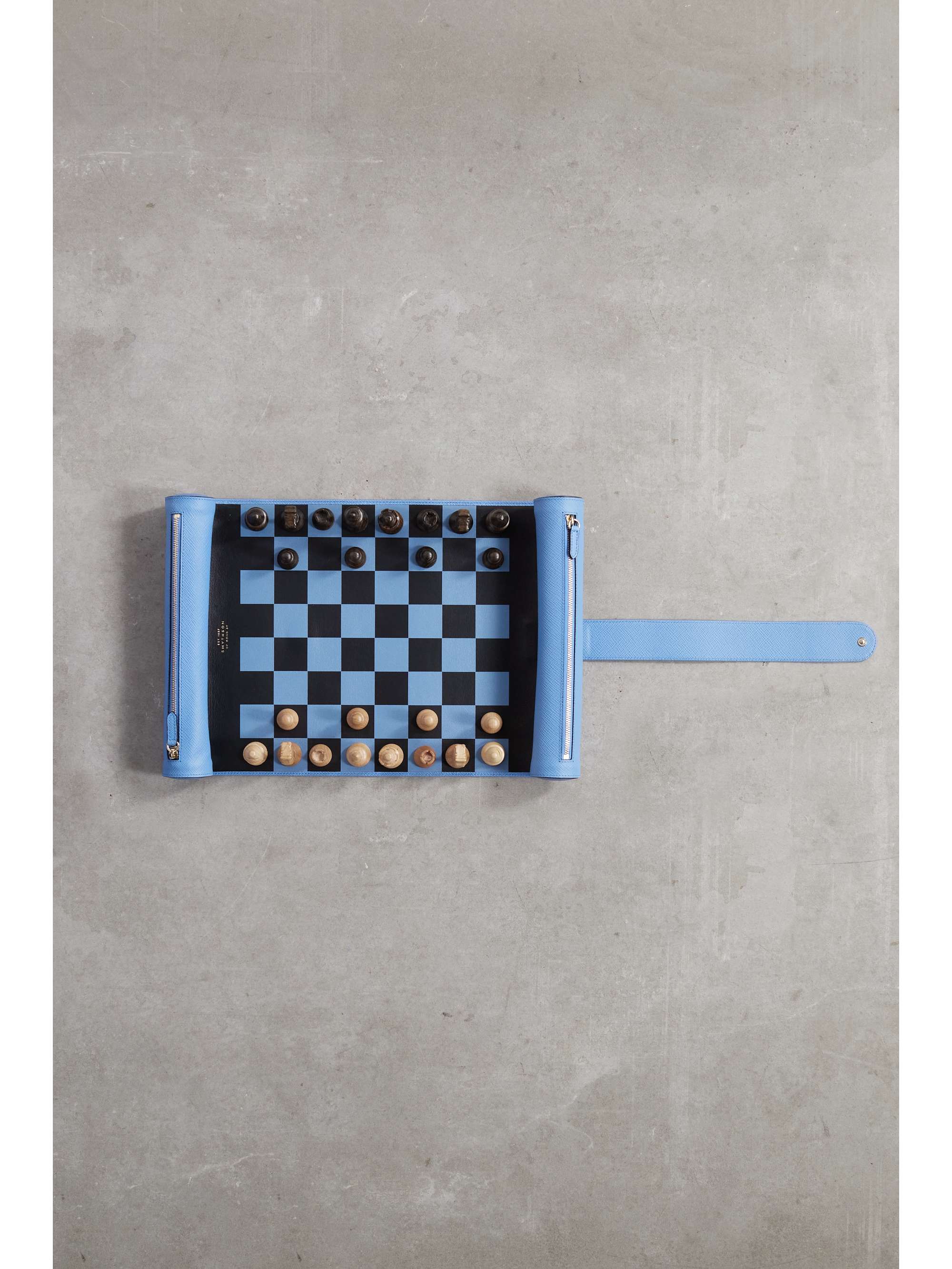 SMYTHSON Panama textured-leather chess roll