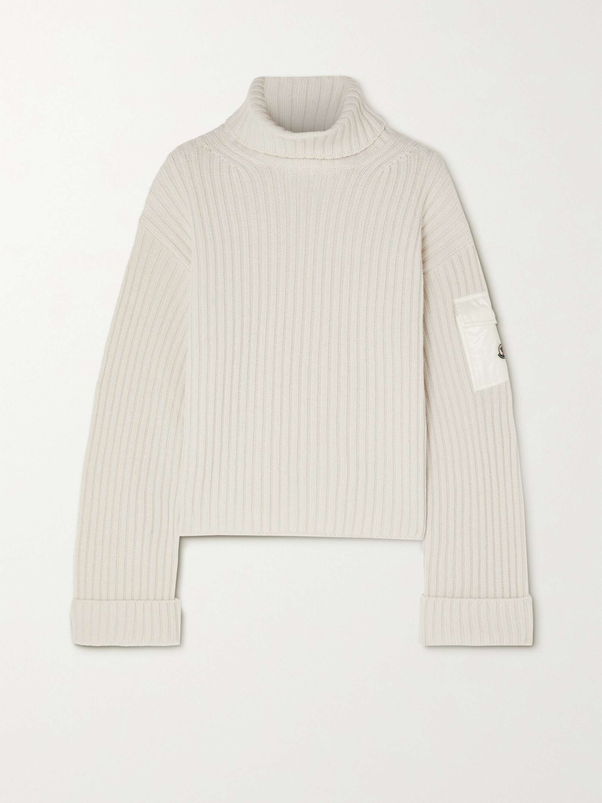 Off white ribbed turtleneck deals
