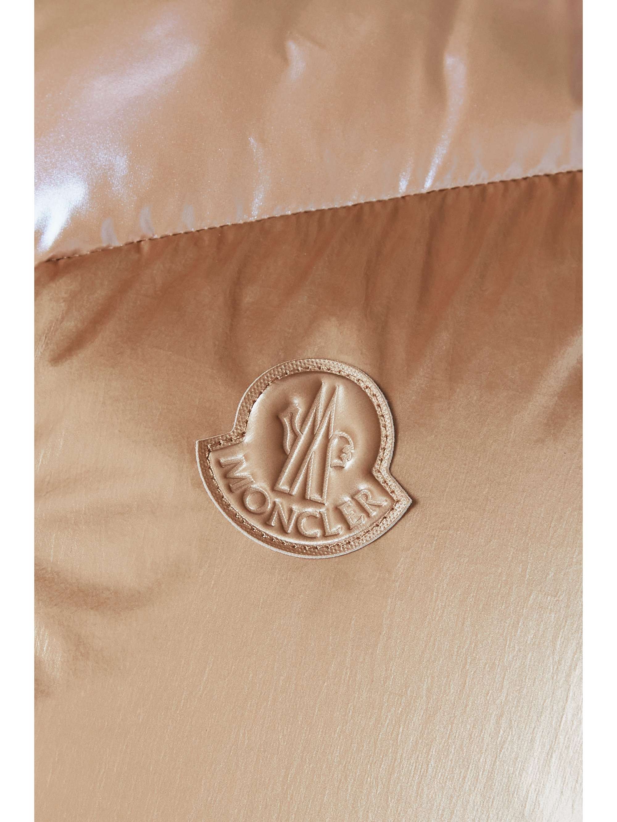 MONCLER Faucille quilted metallic shell down vest
