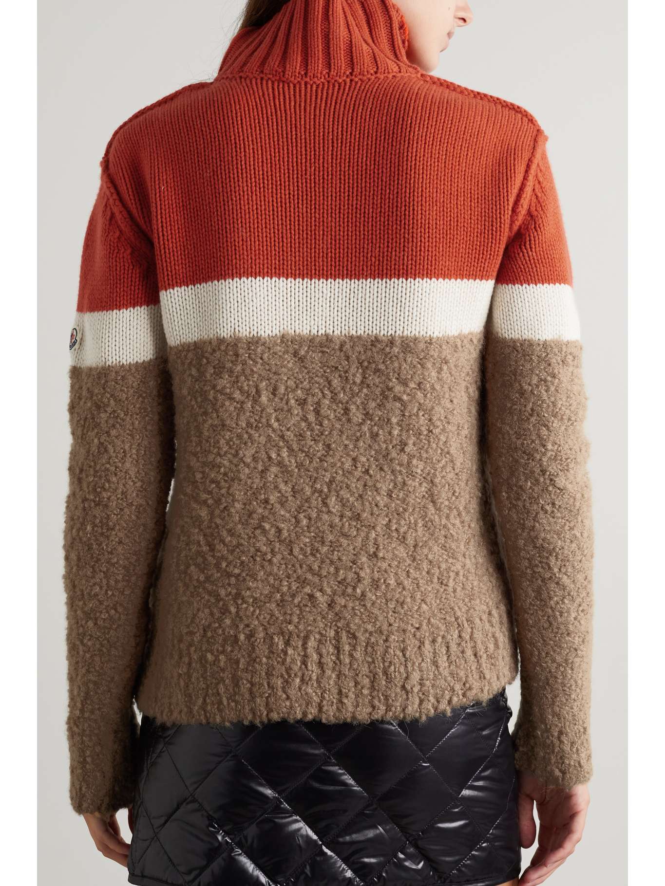 Striped Wool-Blend Turtleneck