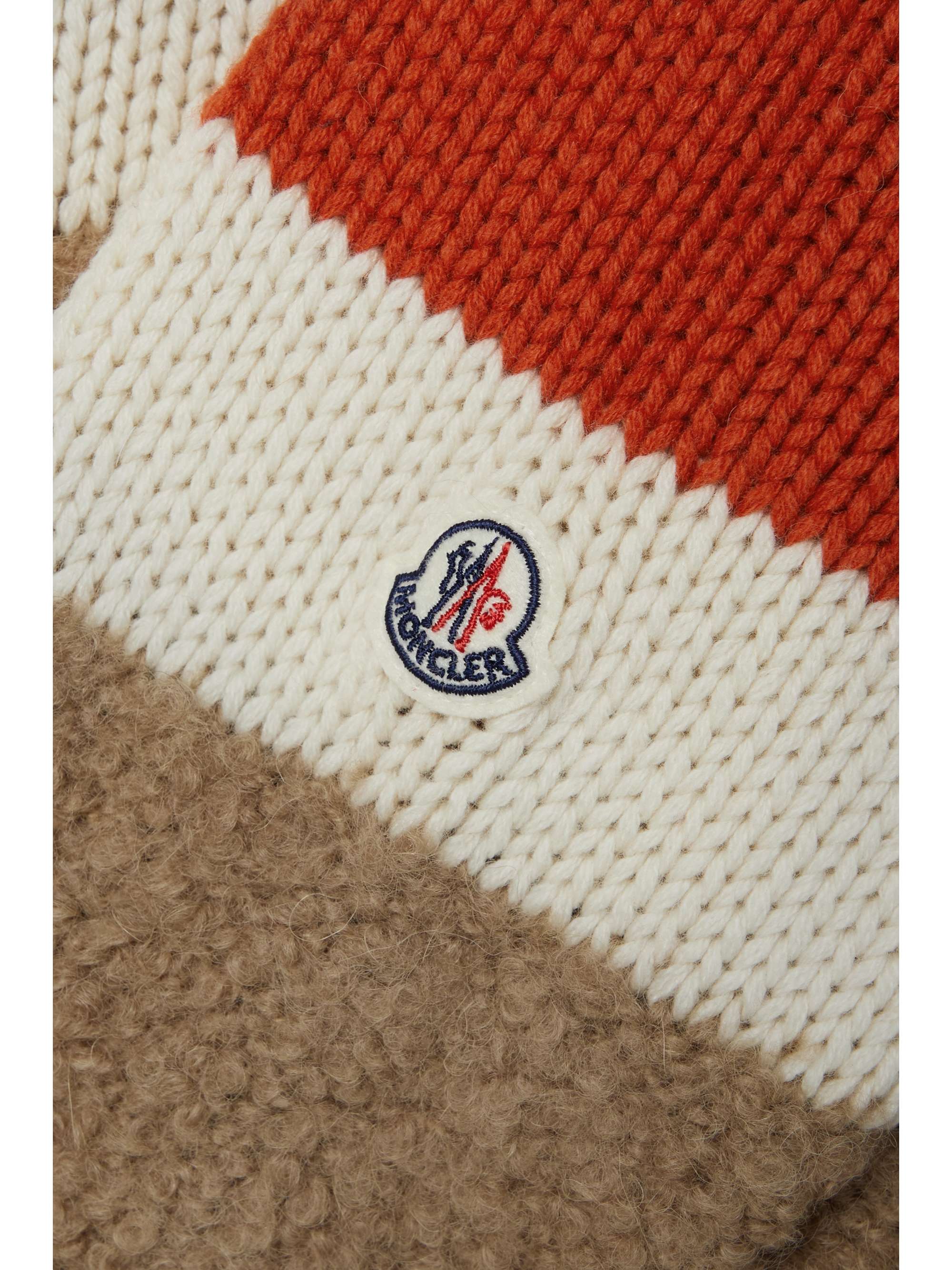 MONCLER Striped wool-blend turtleneck sweater