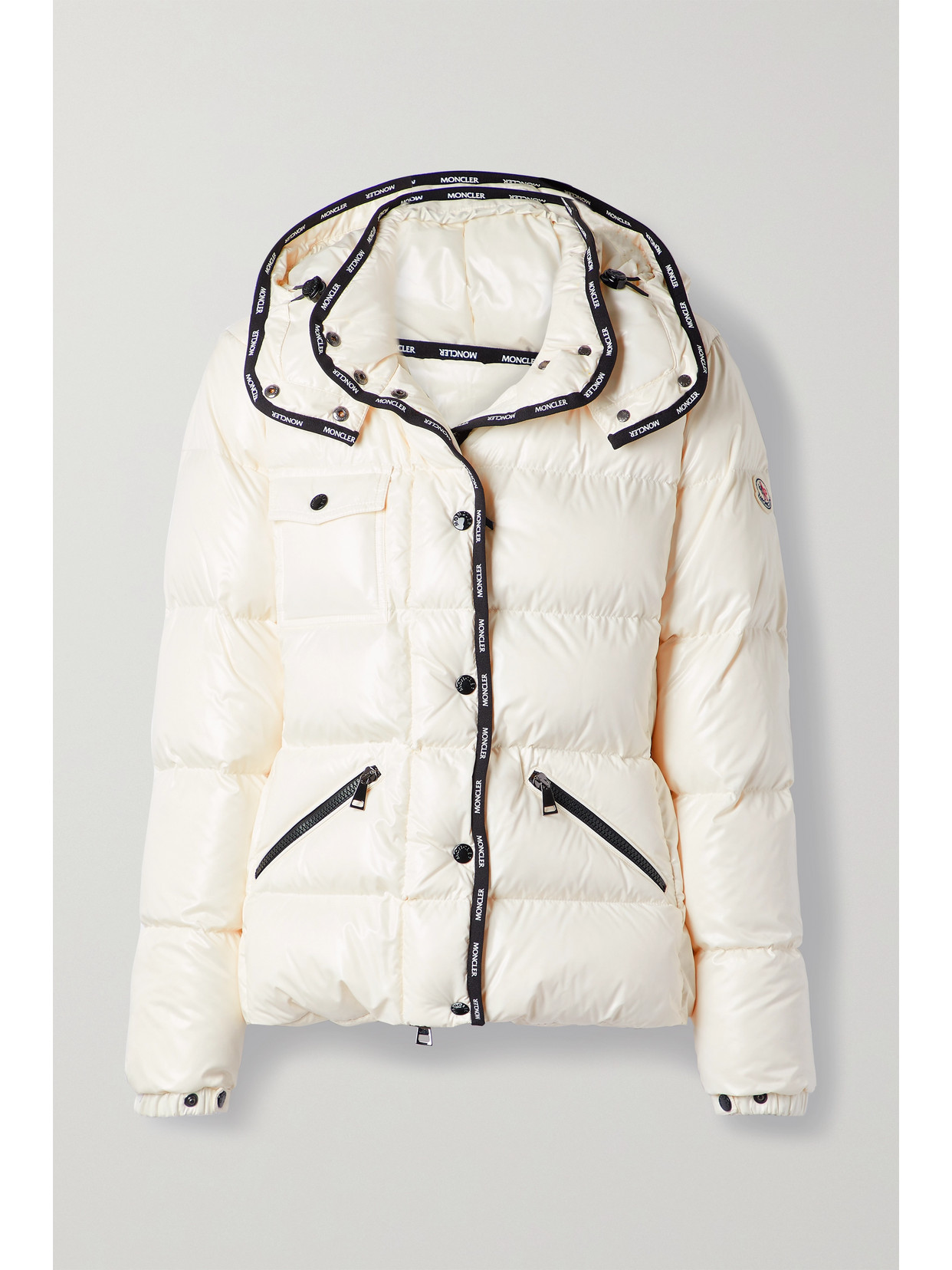 Moncler - Flumet Hooded Quilted Shell Down Jacket - White