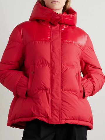 Moncler Etival hooded quilted shell down jacket